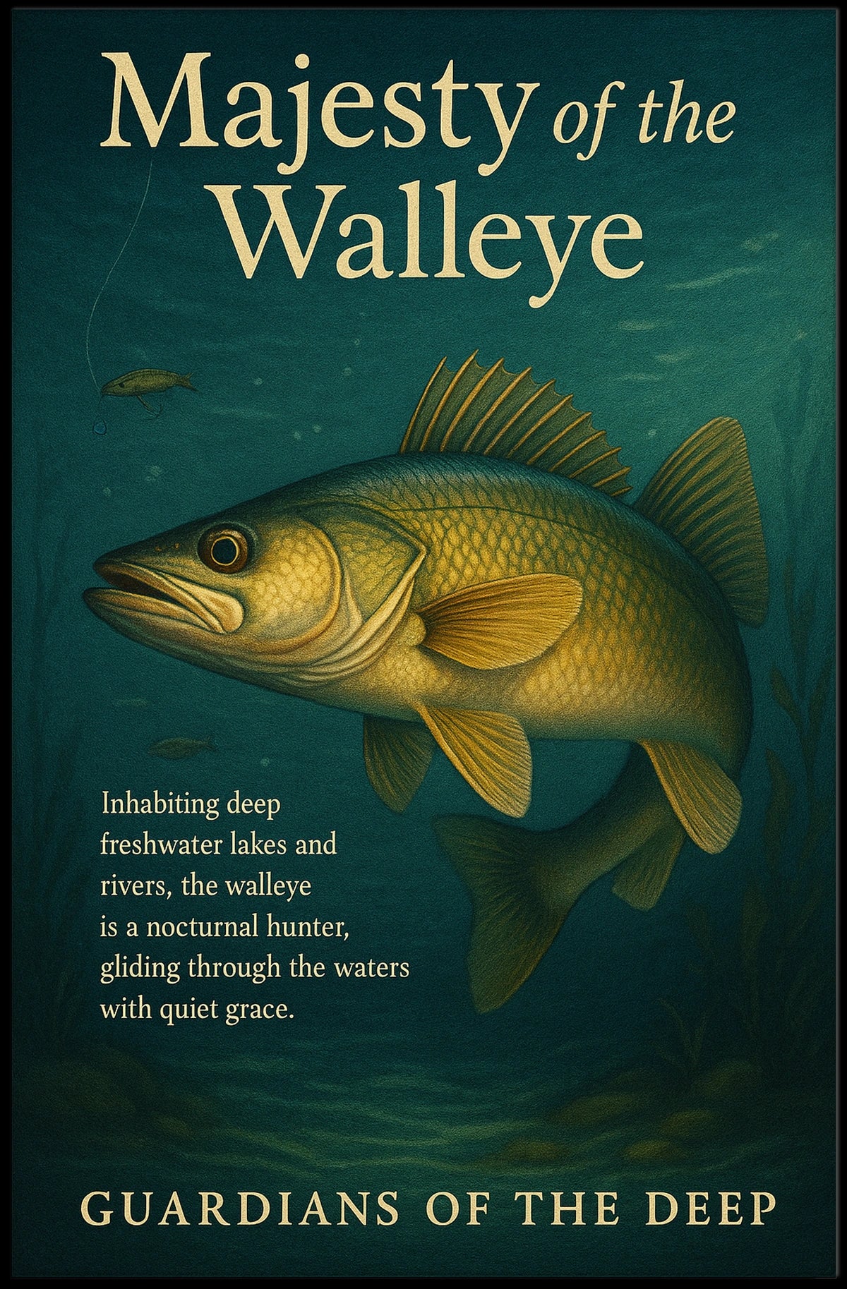 Majesty Of The Walleye Poster