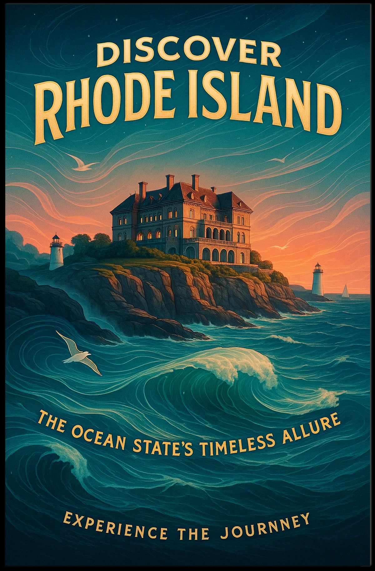 Discover Rhode Island Poster
