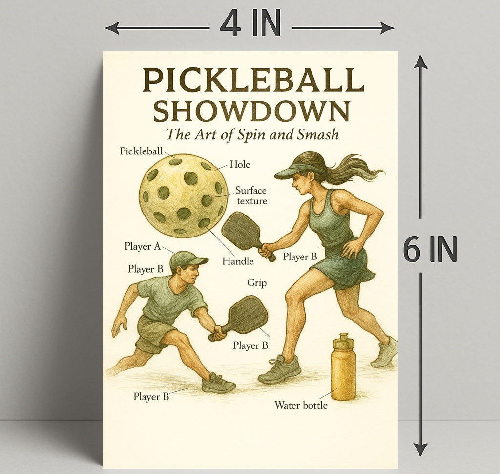 Pickleball Showdown Poster PosterGoat