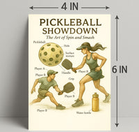 Pickleball Showdown Poster PosterGoat