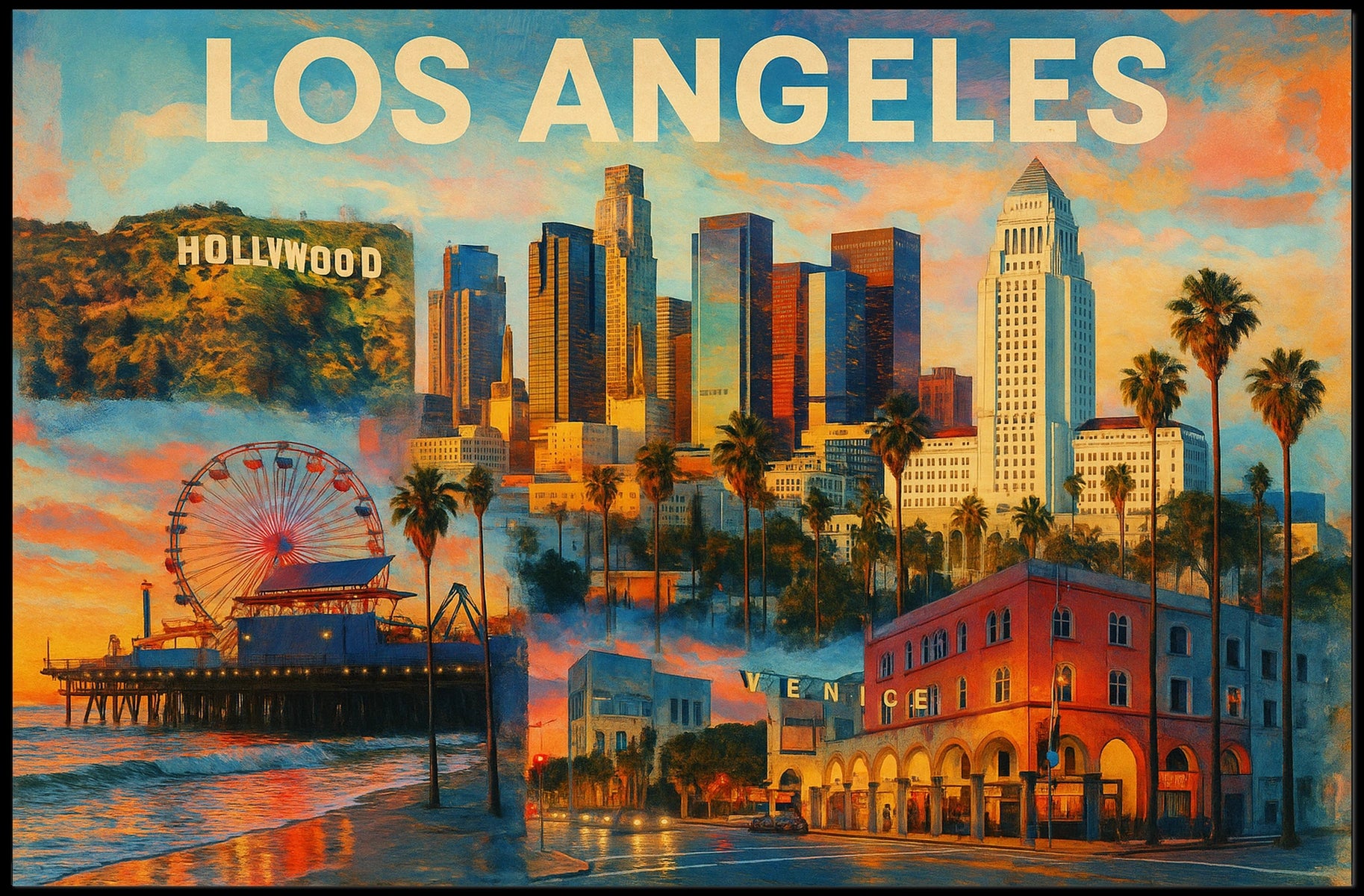 Los Angeles Dreamscape Poster