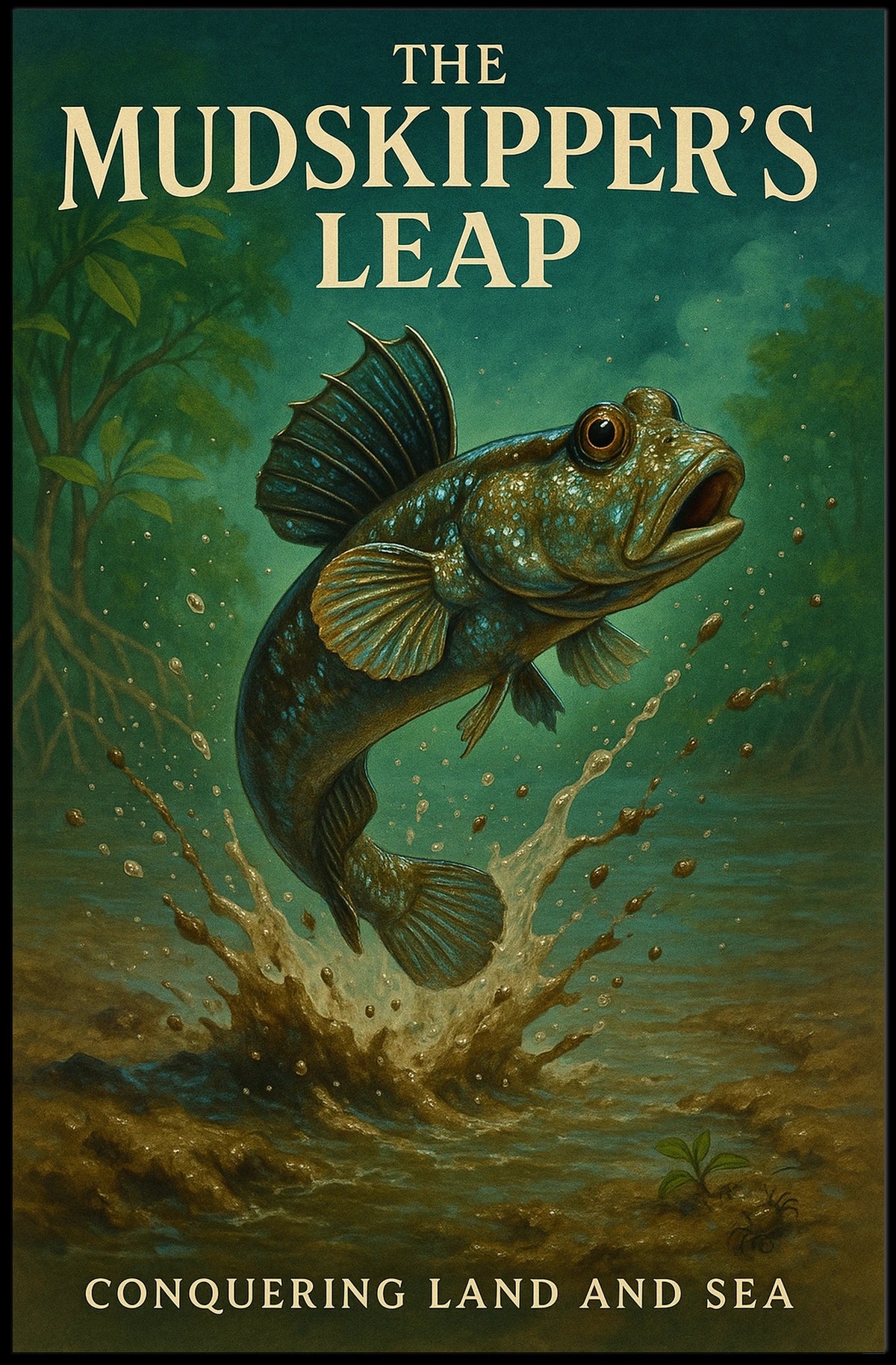 The Mudskippers Leap Poster