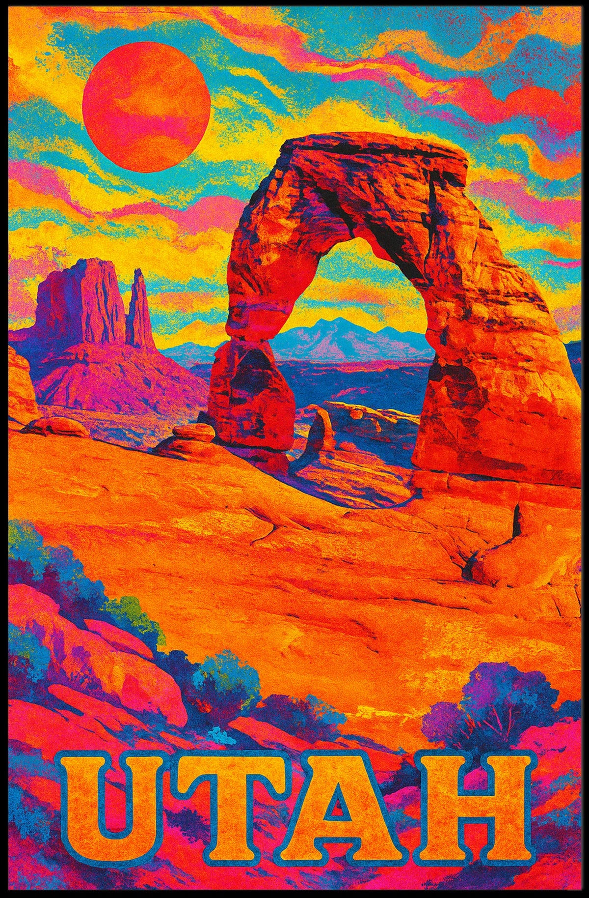 Vibrant Utah Landscape Poster