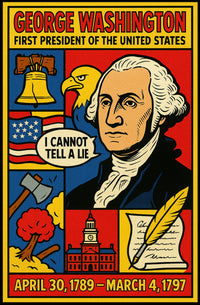 George Washington 1st President Poster PosterGoat