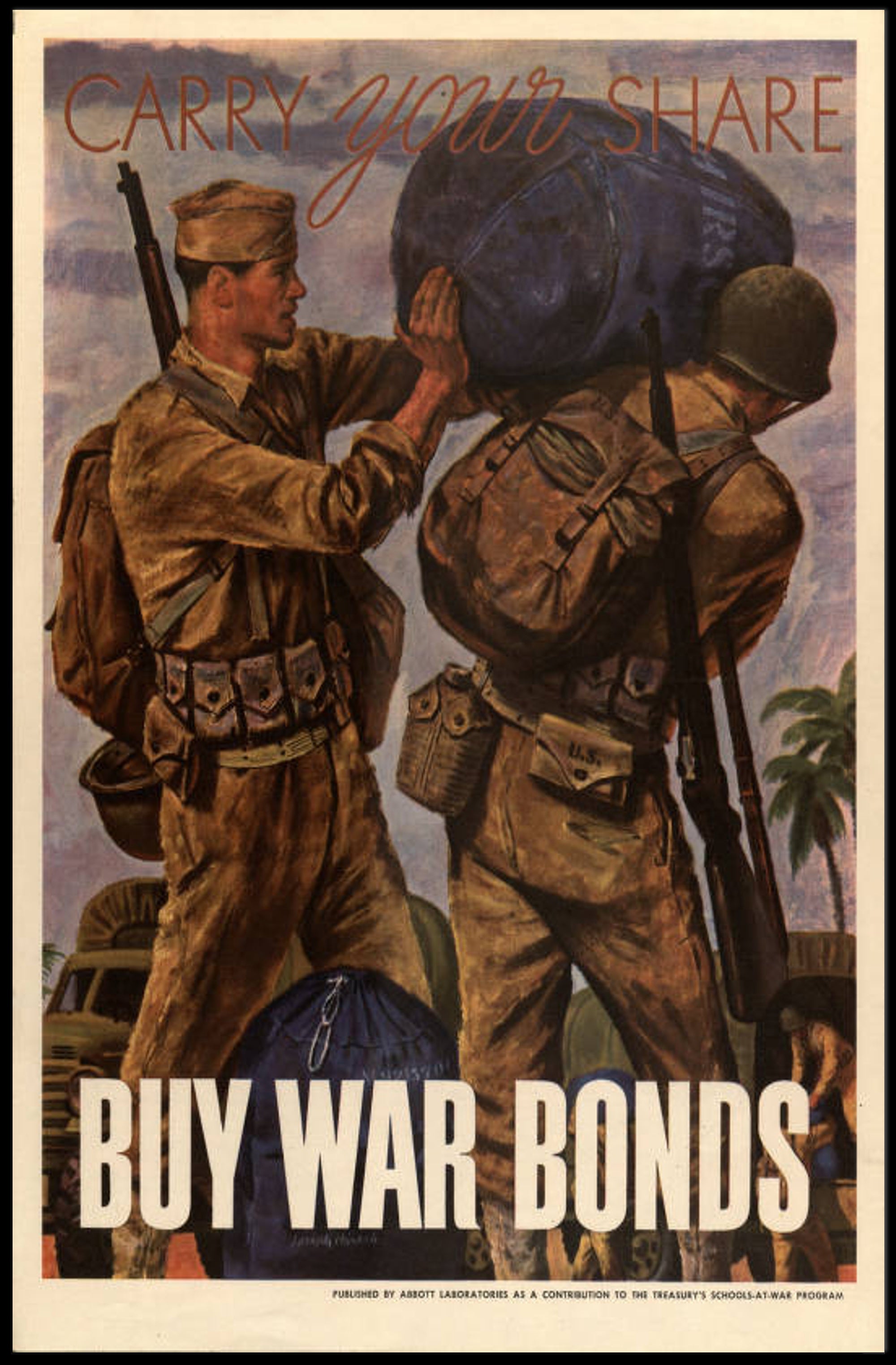 Carry Your Share Buy War Bonds Poster Art Print PosterGoat