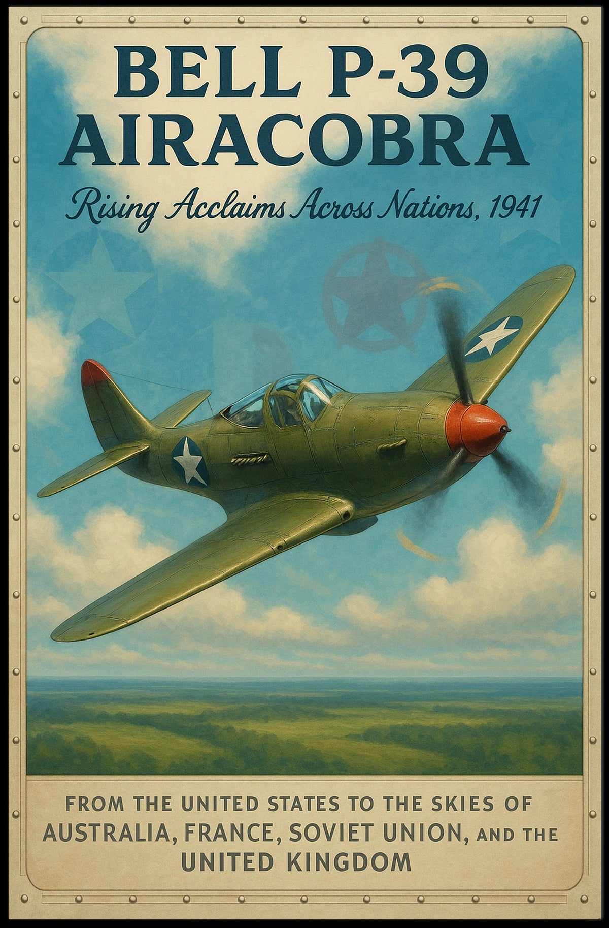 Bell P-39 Airacobra Poster