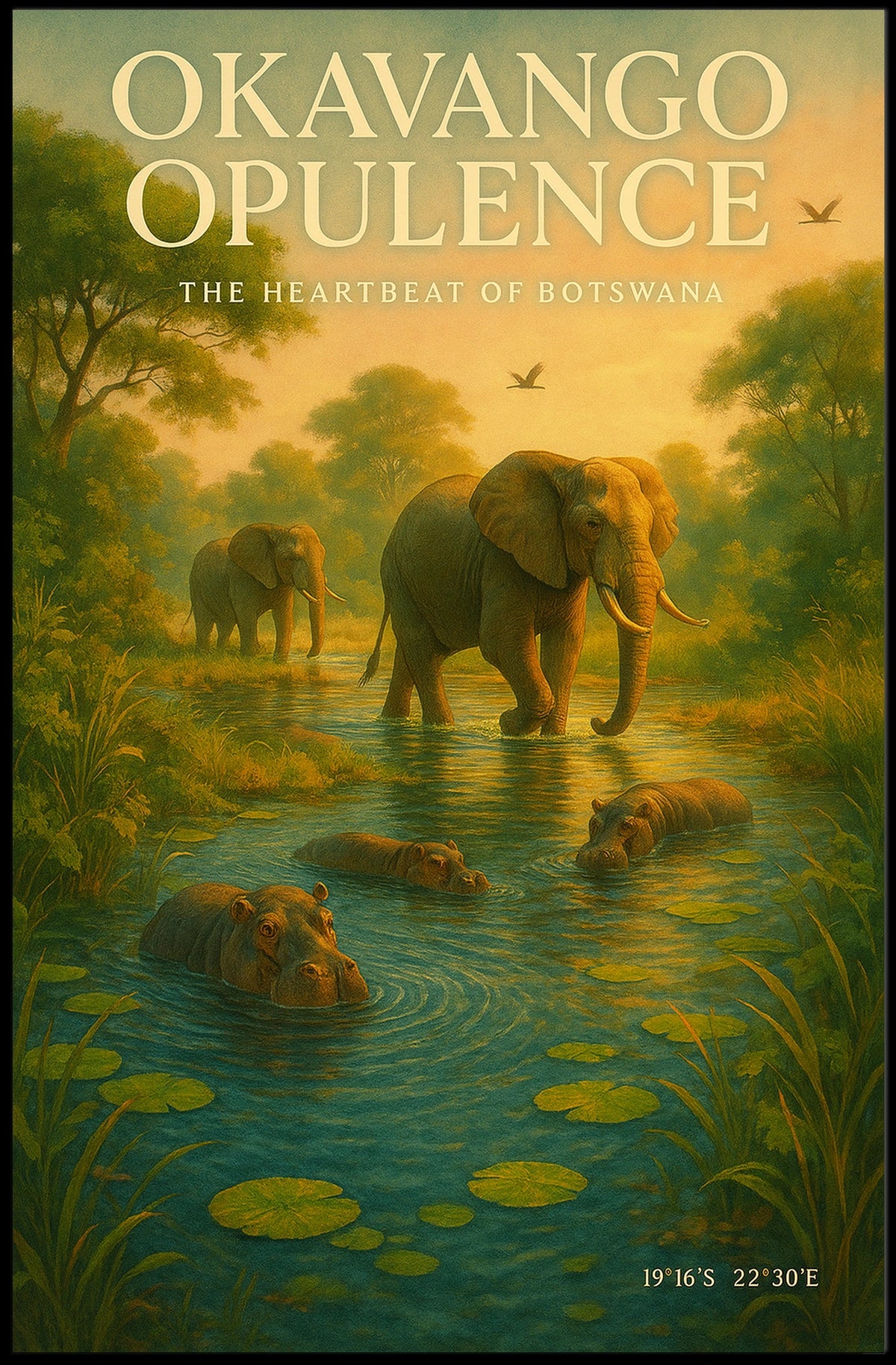 Okavango Opulence Poster