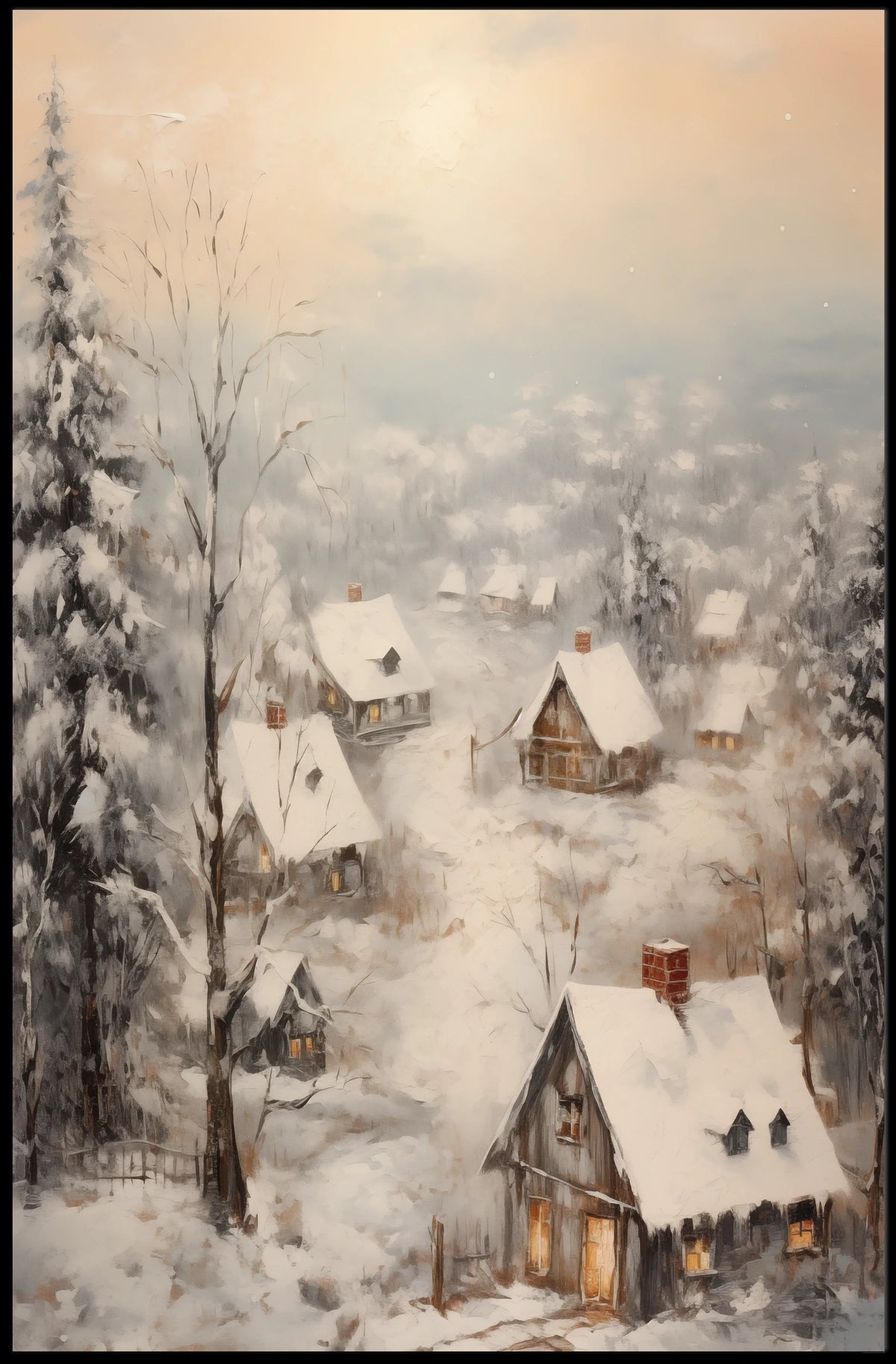 Winter Wonderland Village Poster