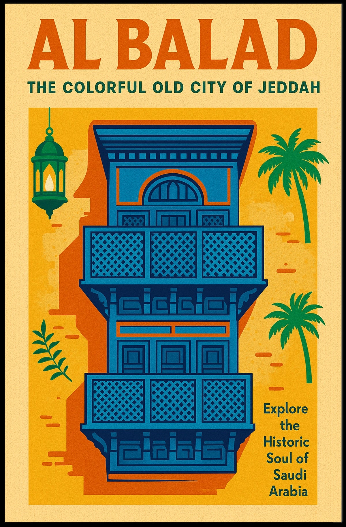 Al Balad The Colorful Old City Of Poster