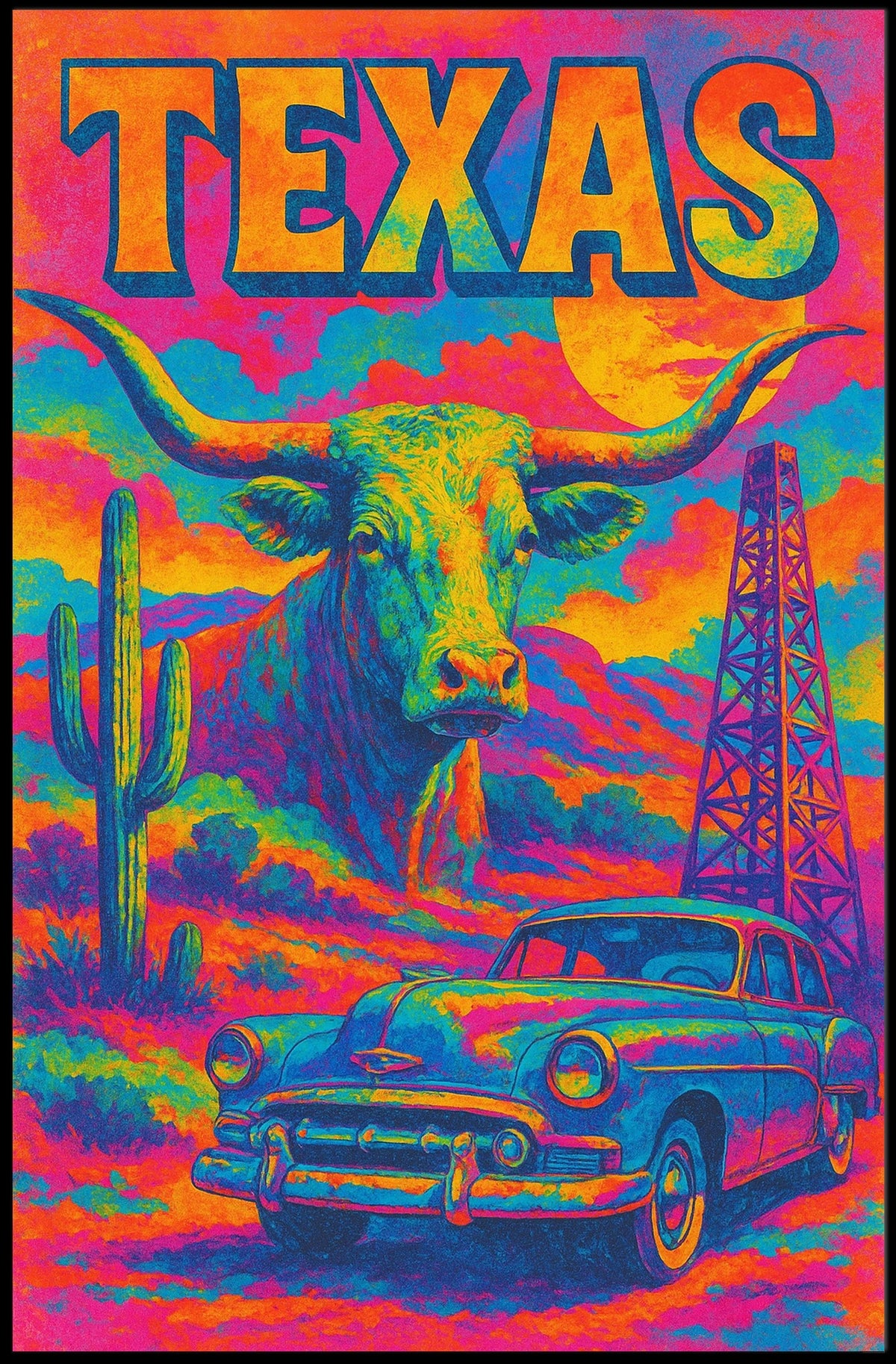 Texas Vibes Poster