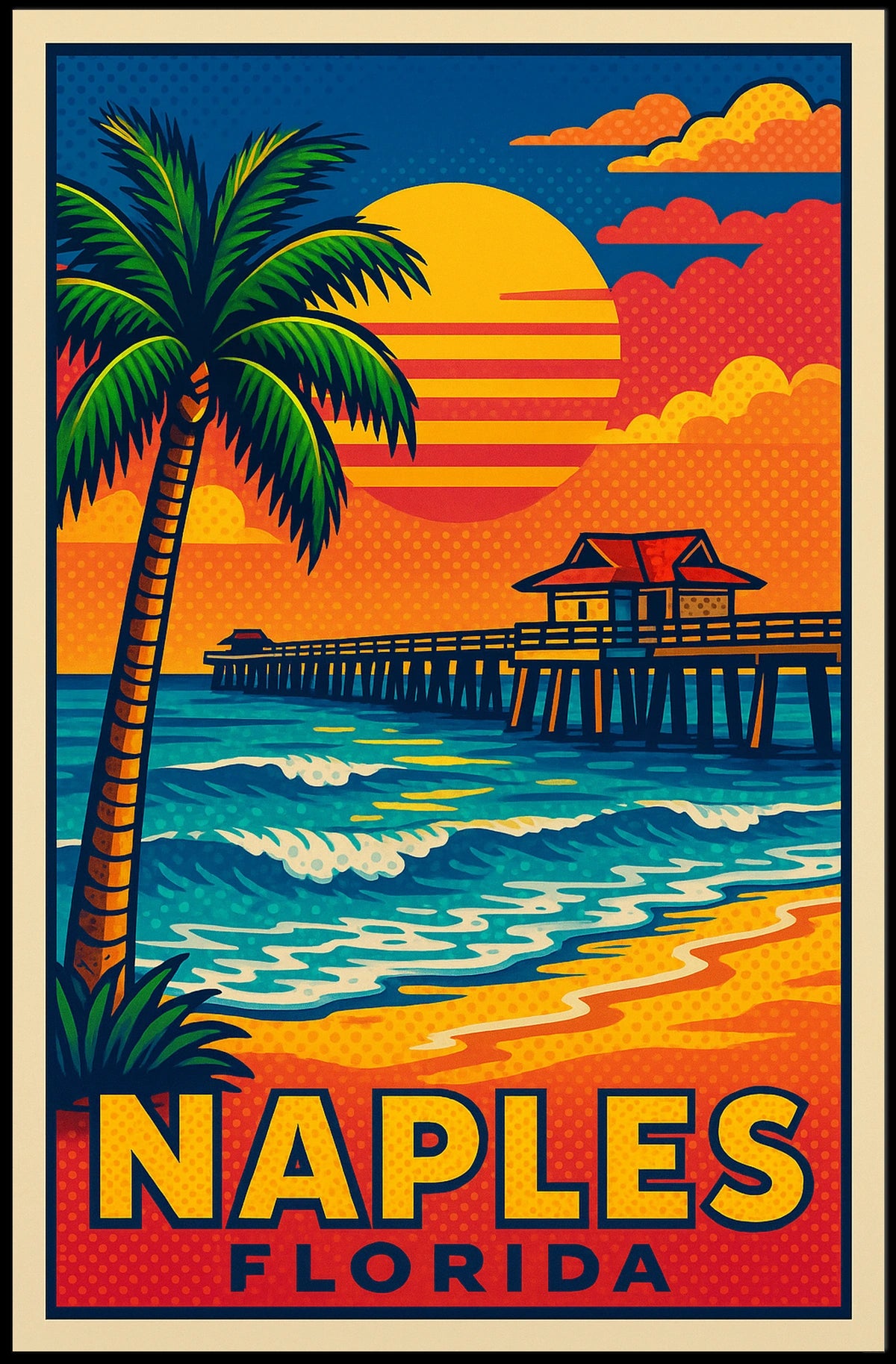 Naples, Florida Tropical Paradise Poster