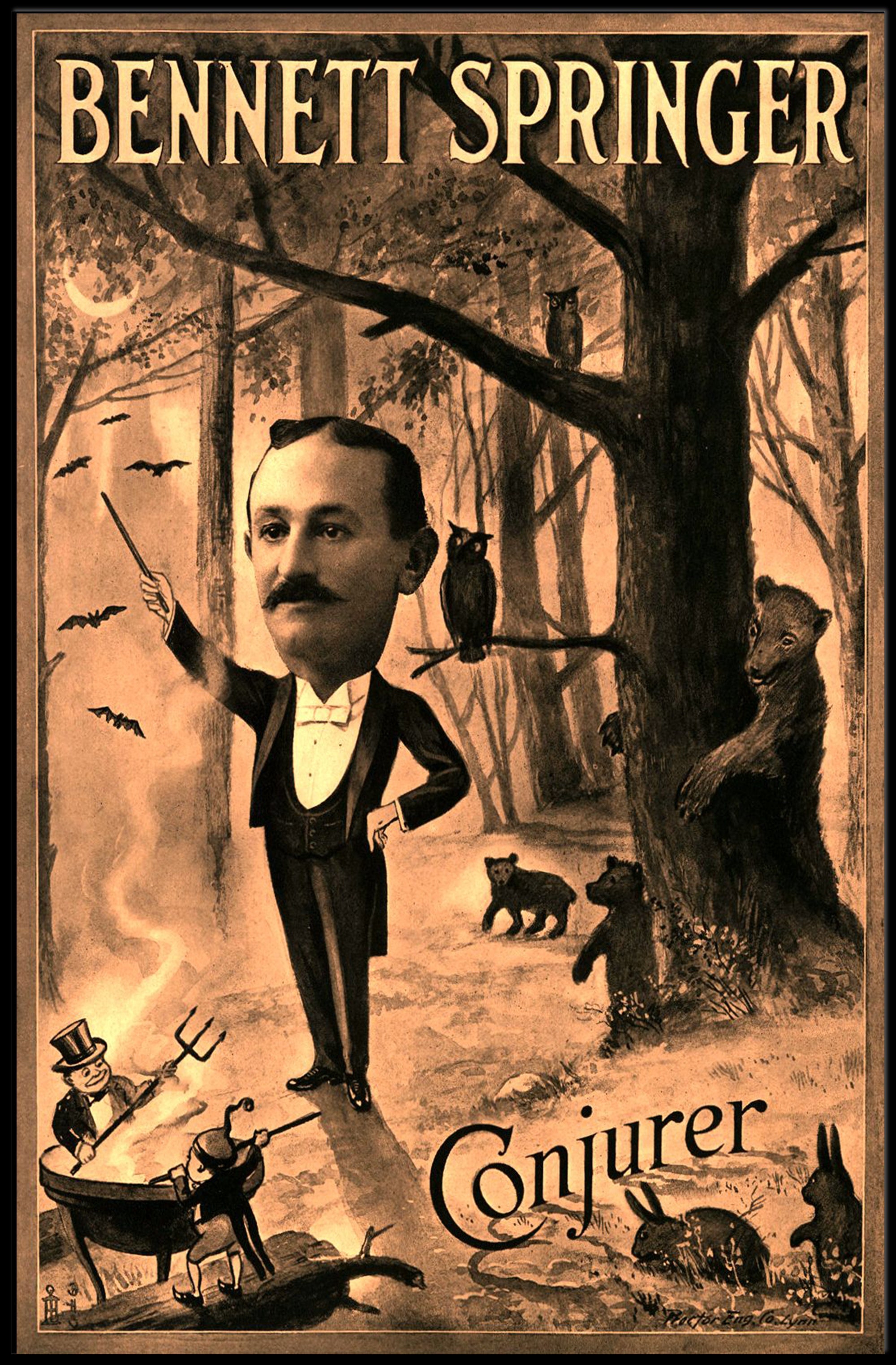 Magical Performance in Enchanted Forest Artistic Poster