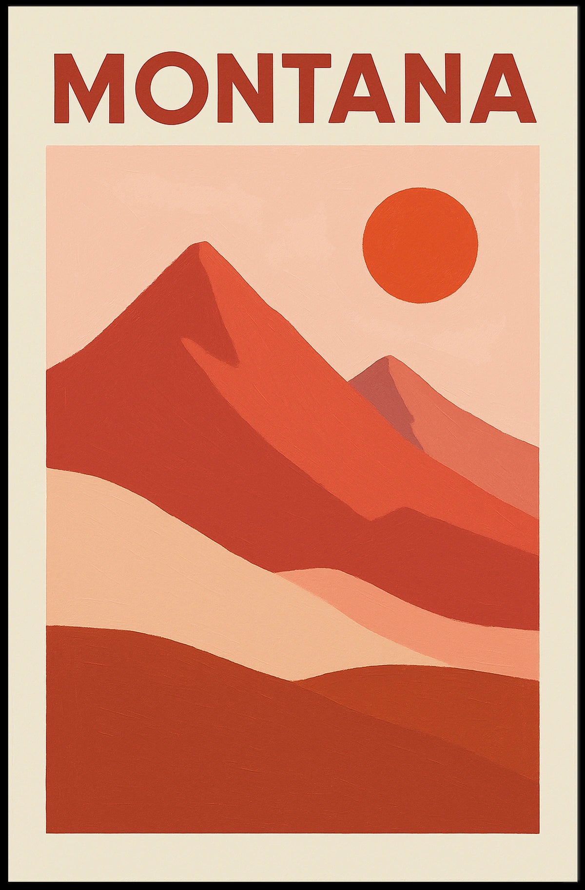 Montana Landscape Poster