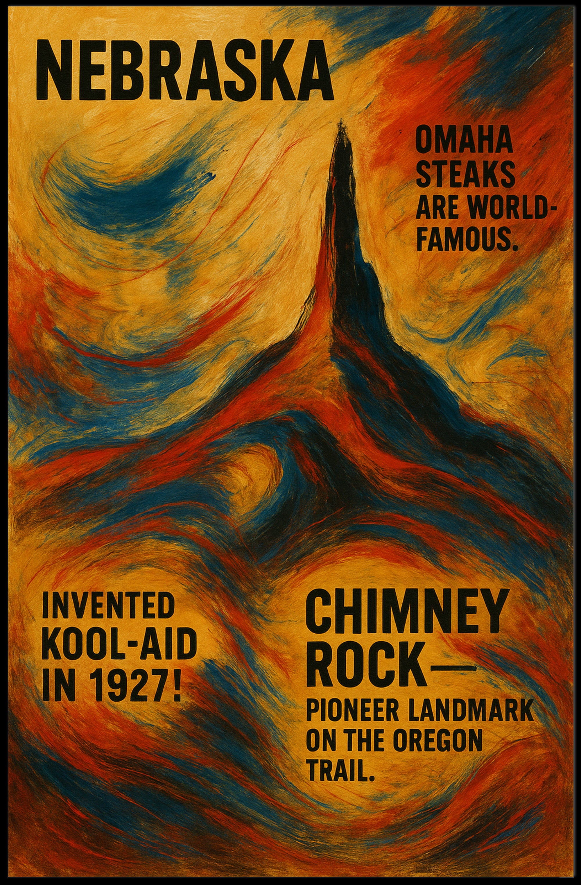 Discover Nebraska Poster