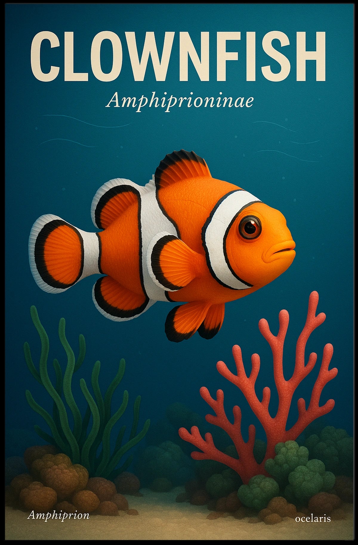 Clownfish Amphiprioninae Poster