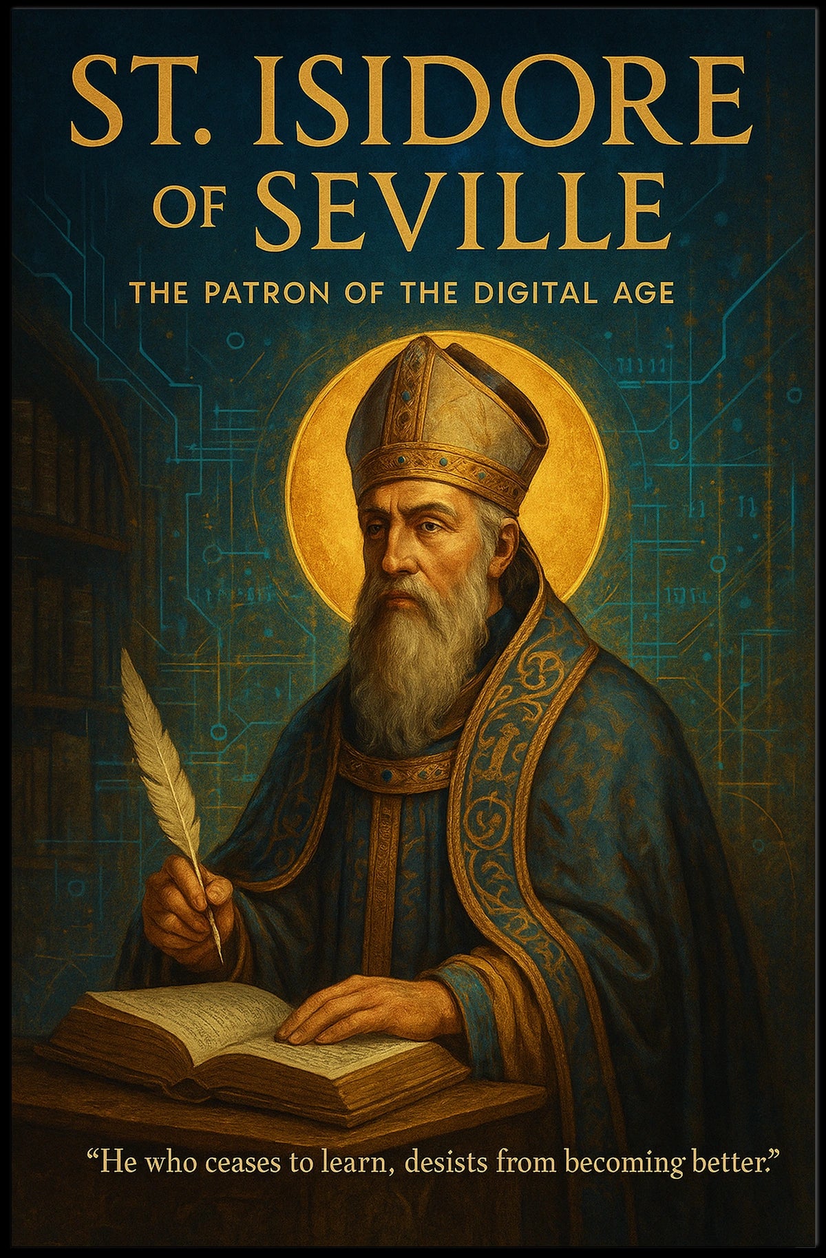 St. Isidore Of Seville Patron Of The Poster