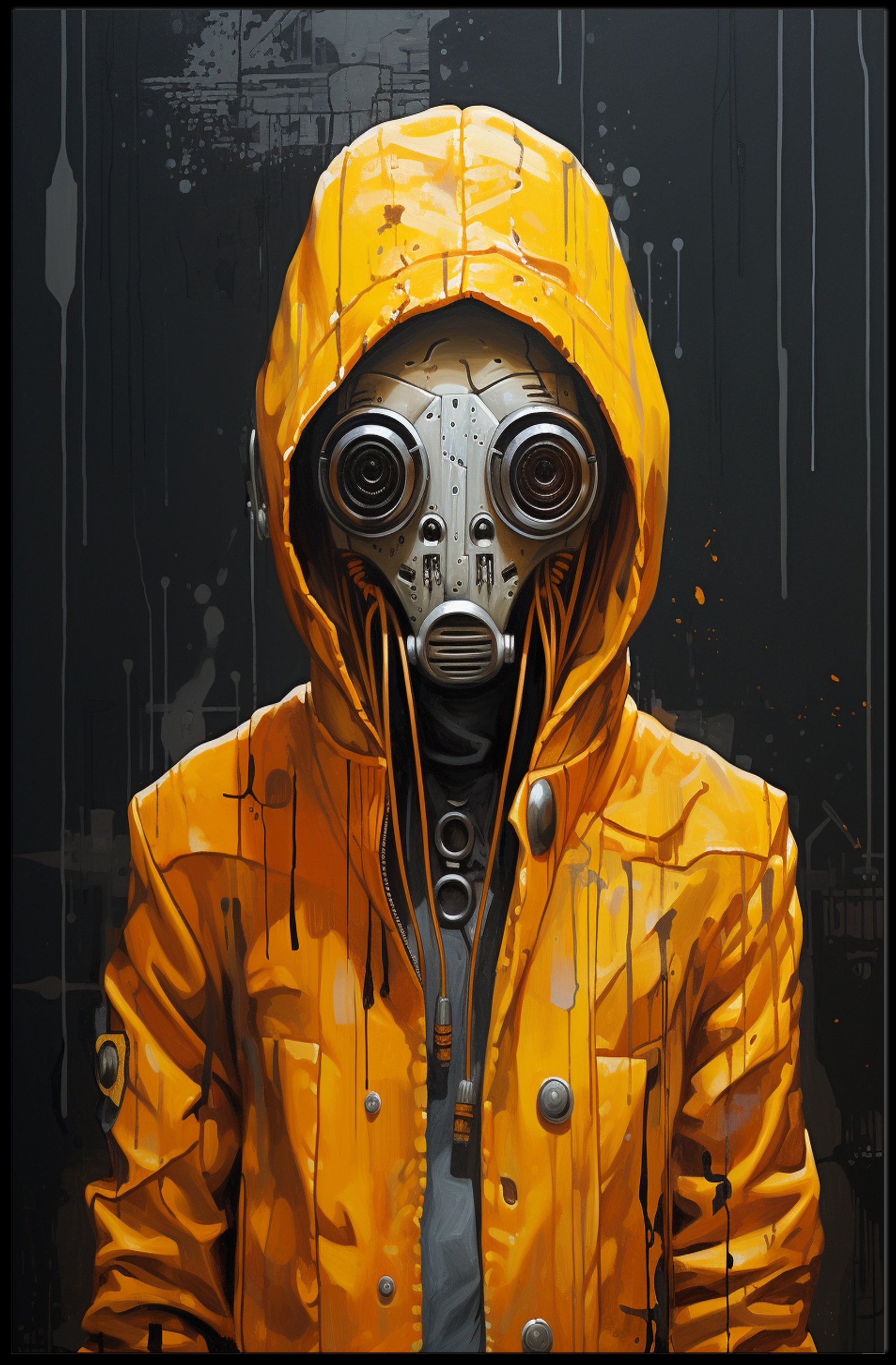 The Enigmatic Figure In Yellow Poster PosterGoat