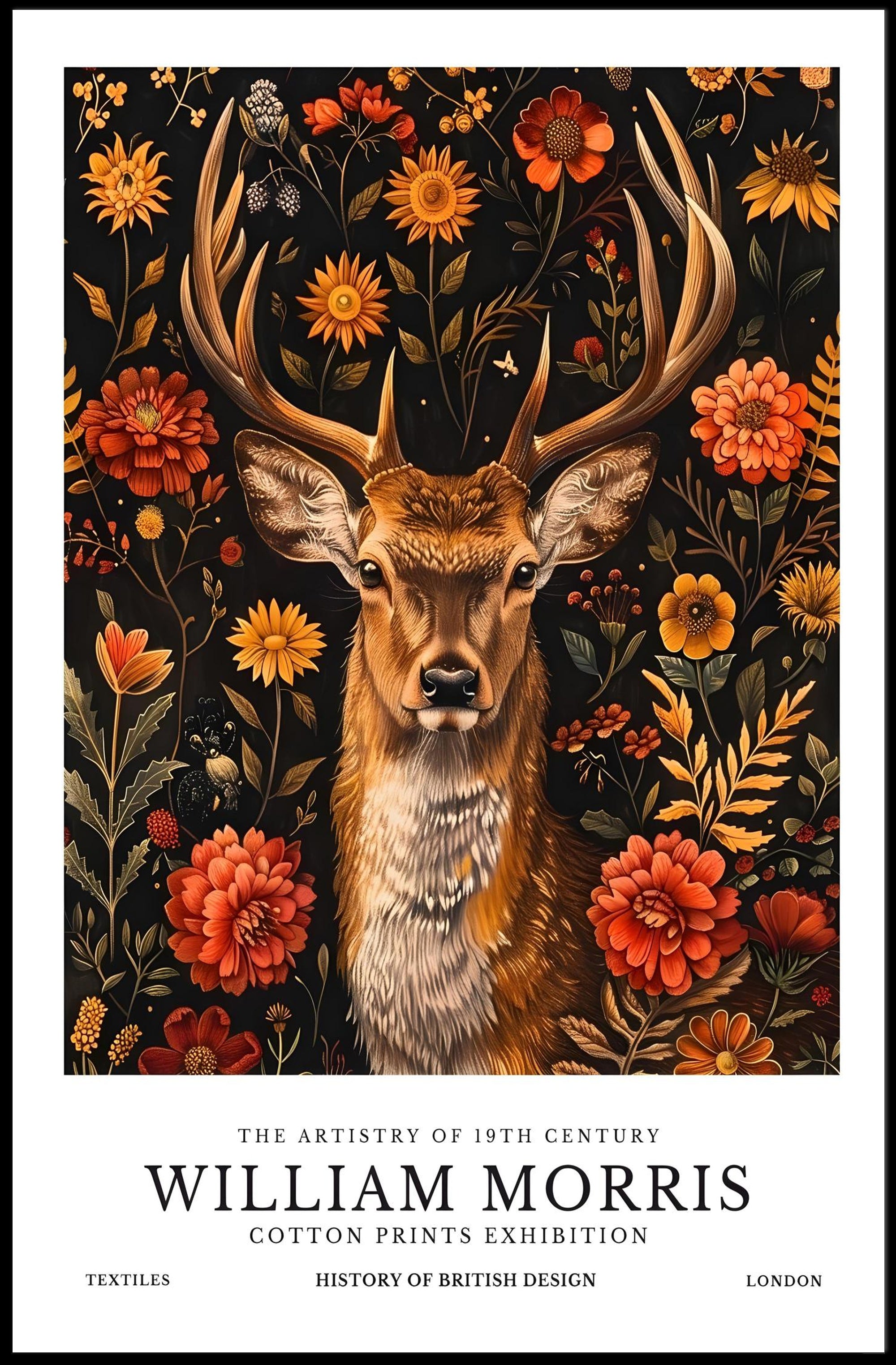 William Morris Floral Exhibition Cultural or Heritage Poster