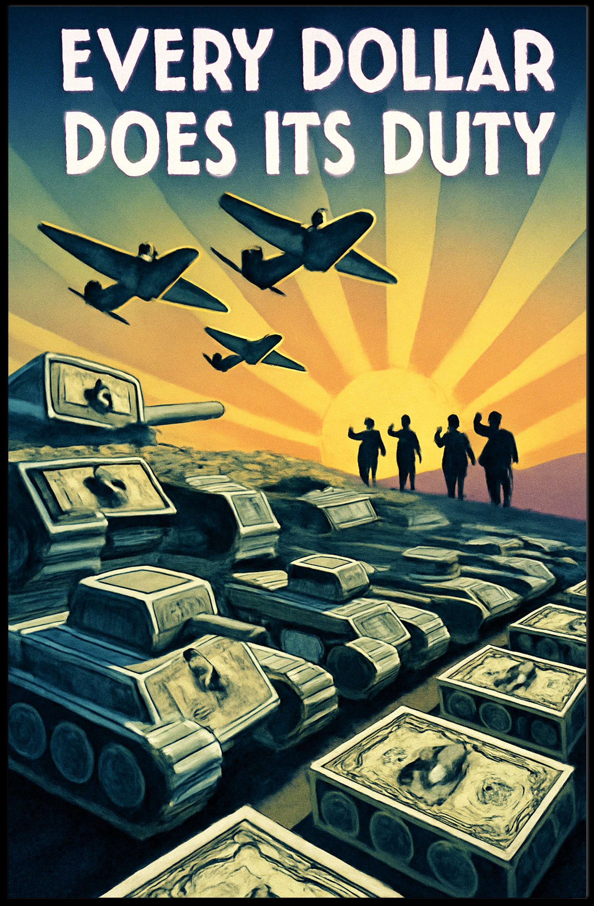Every Dollar Does Its Duty Poster PosterGoat