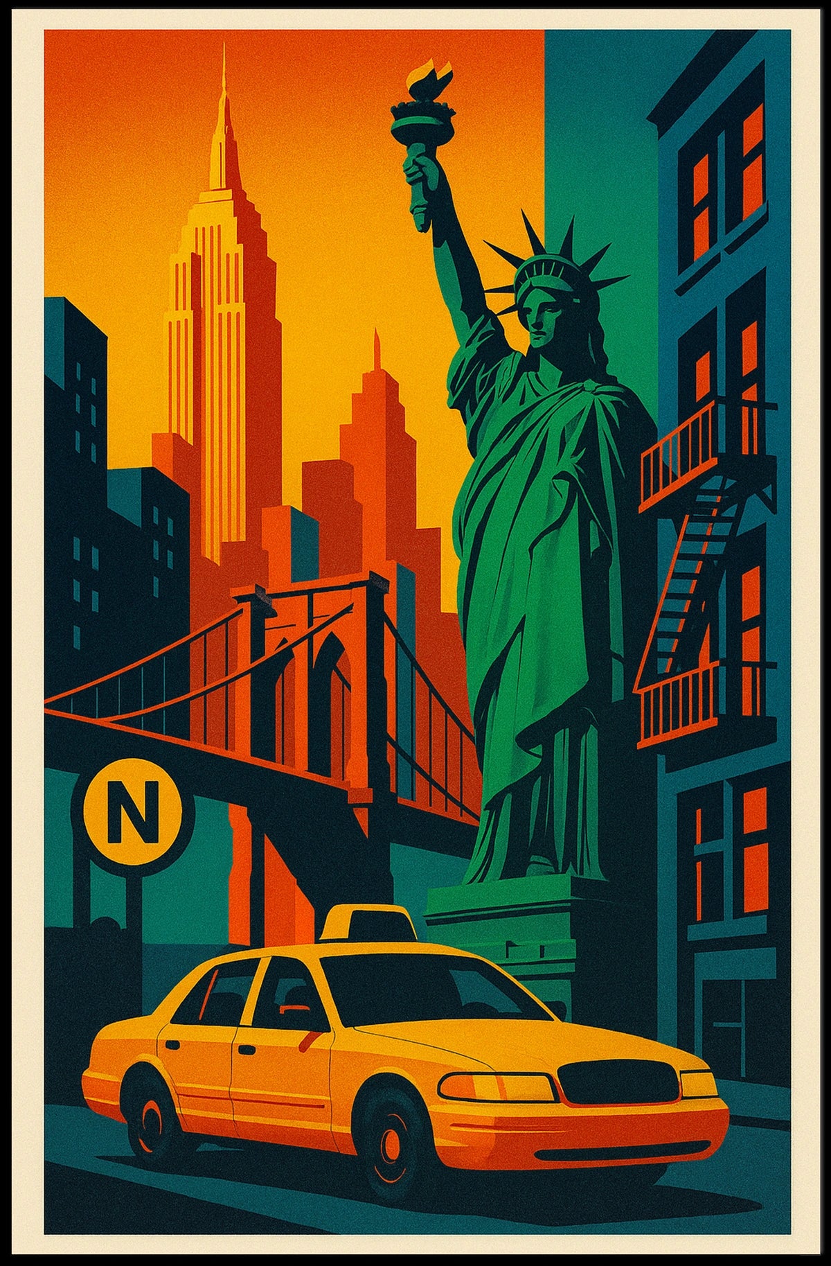 New York Vibes Poster