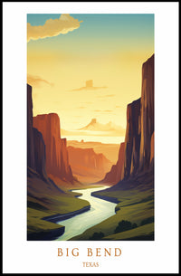 Big Bend Scenic View Poster PosterGoat