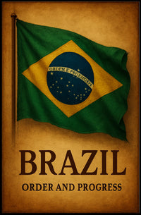 Brazil Order And Progress Poster