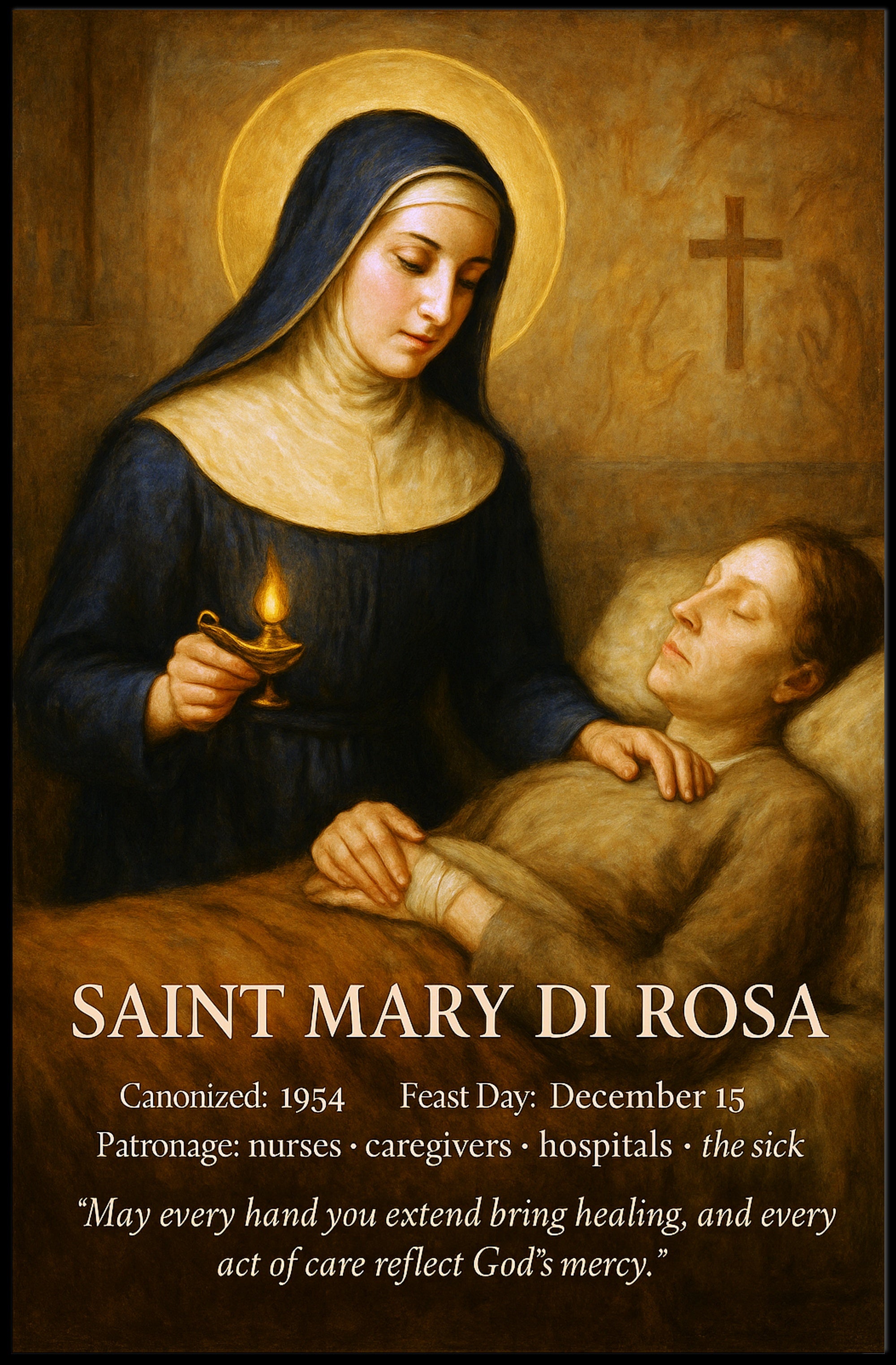 Saint Mary di Rosa Poster PosterGoat