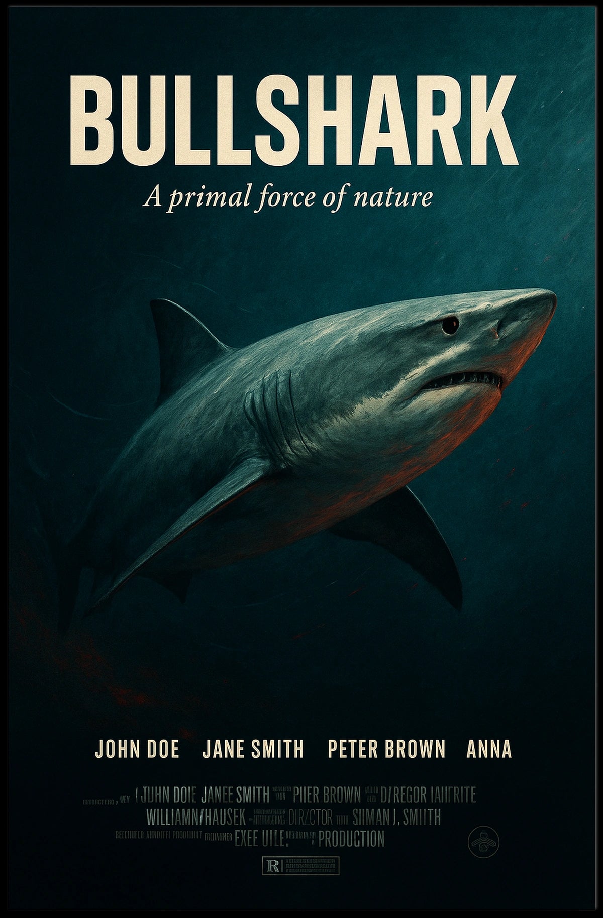 Bullshark A Primal Force Of Nature Poster