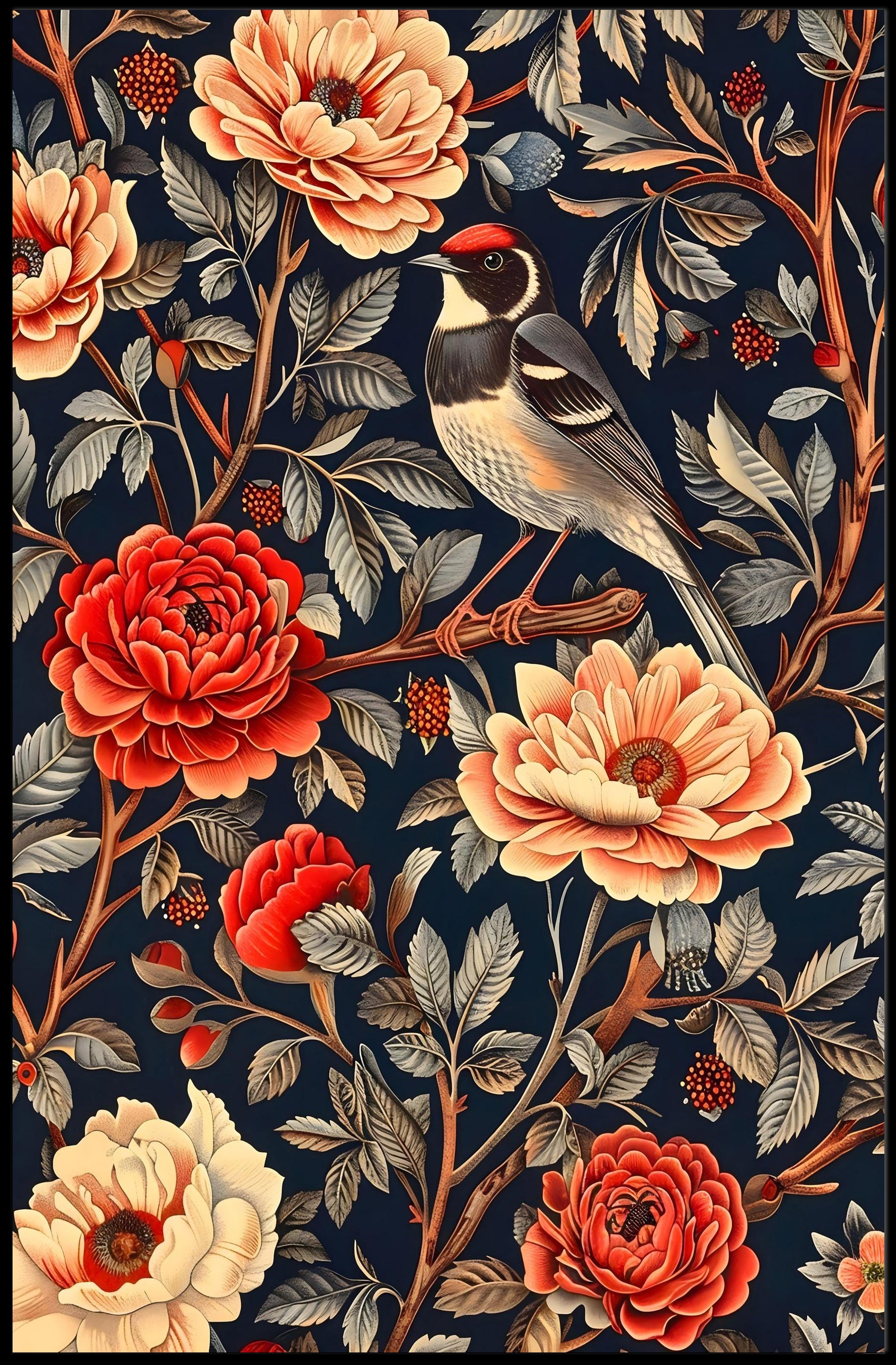 Nature's Harmony Floral Poster Print