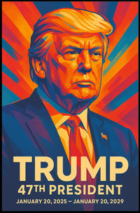 Trump 47th President Scenic Real World Landscape Art Style Decor Lovers Wanderlust Poster