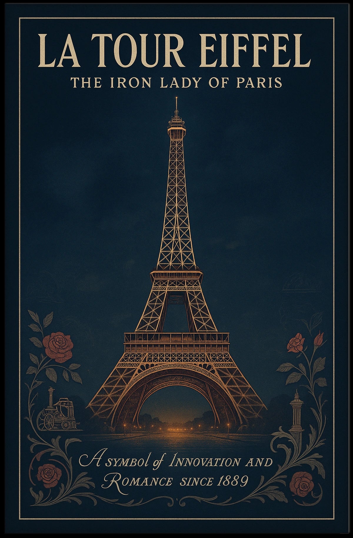 La Tour Eiffel The Iron Lady of Paris Poster