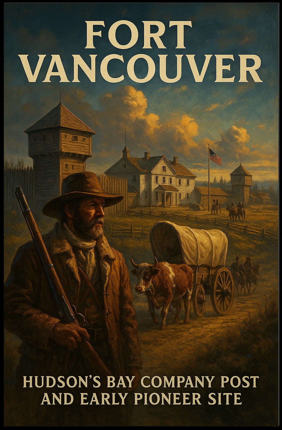 Fort Vancouver HudsonS Bay Company Poster