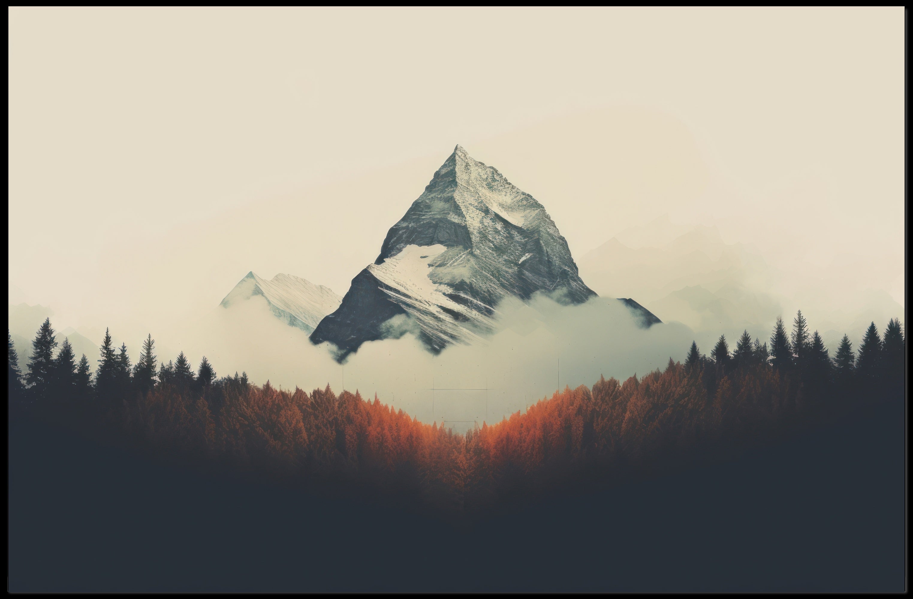 Majestic Mountain Peaks Poster
