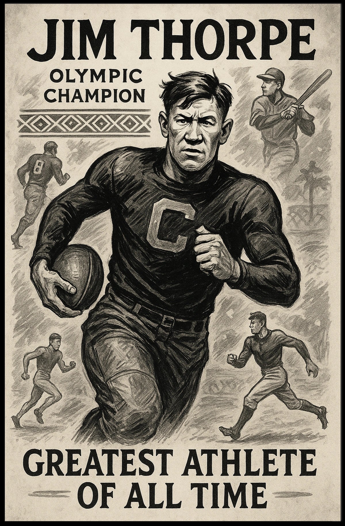 Celebrating an Icon Greatest Athlete of All Time Poster