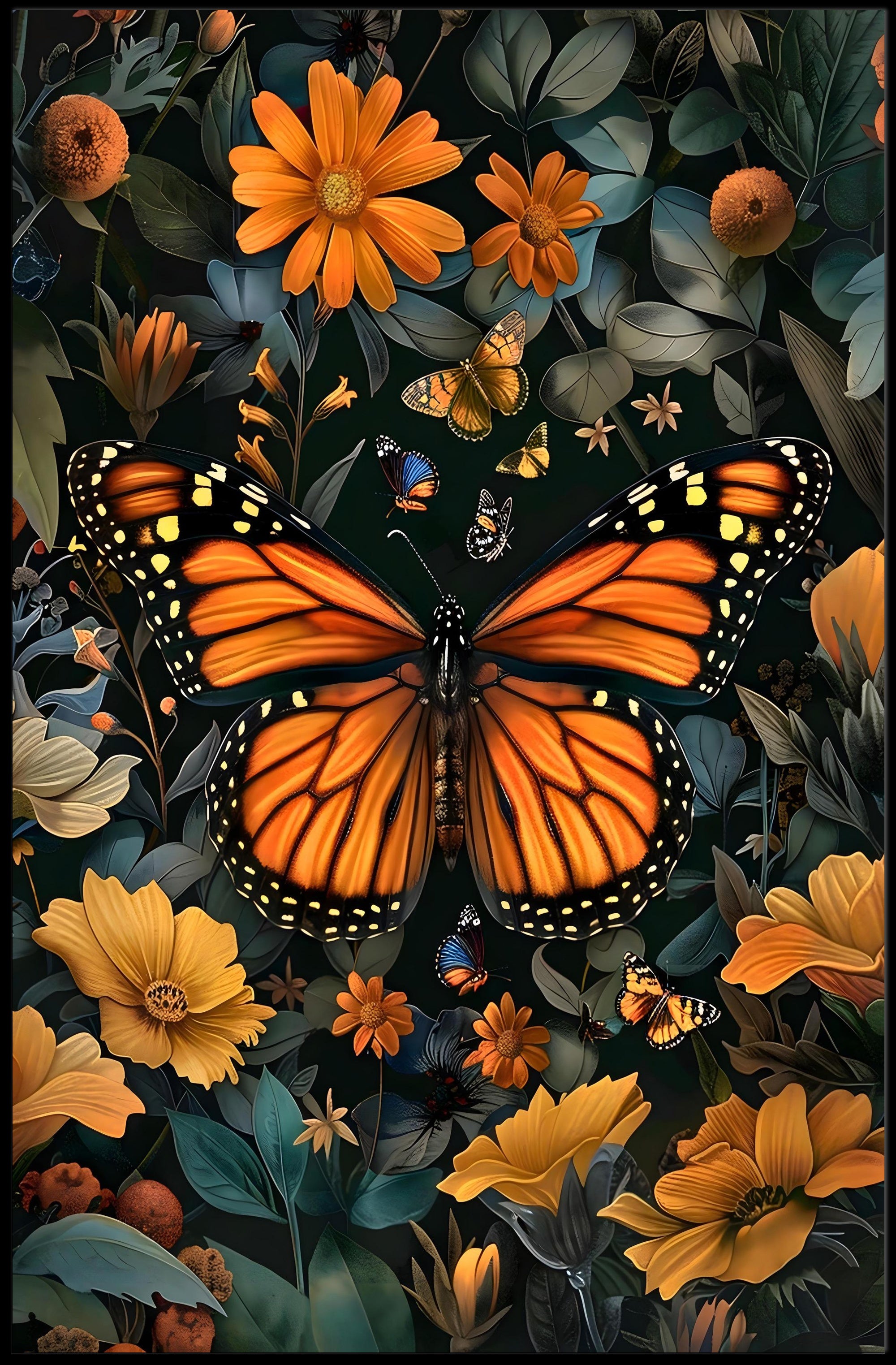 Vibrant Nature Symphony Wall Art Print