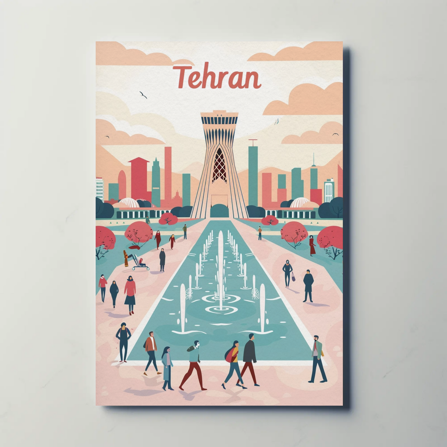 Tehran's Urban Vibes Poster