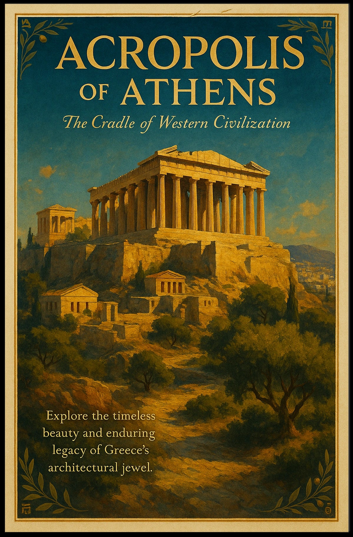 Acropolis Of Athens Poster