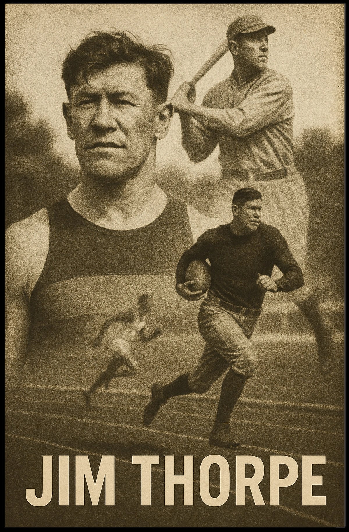 Jim Thorpe A Legendary Athlete Poster