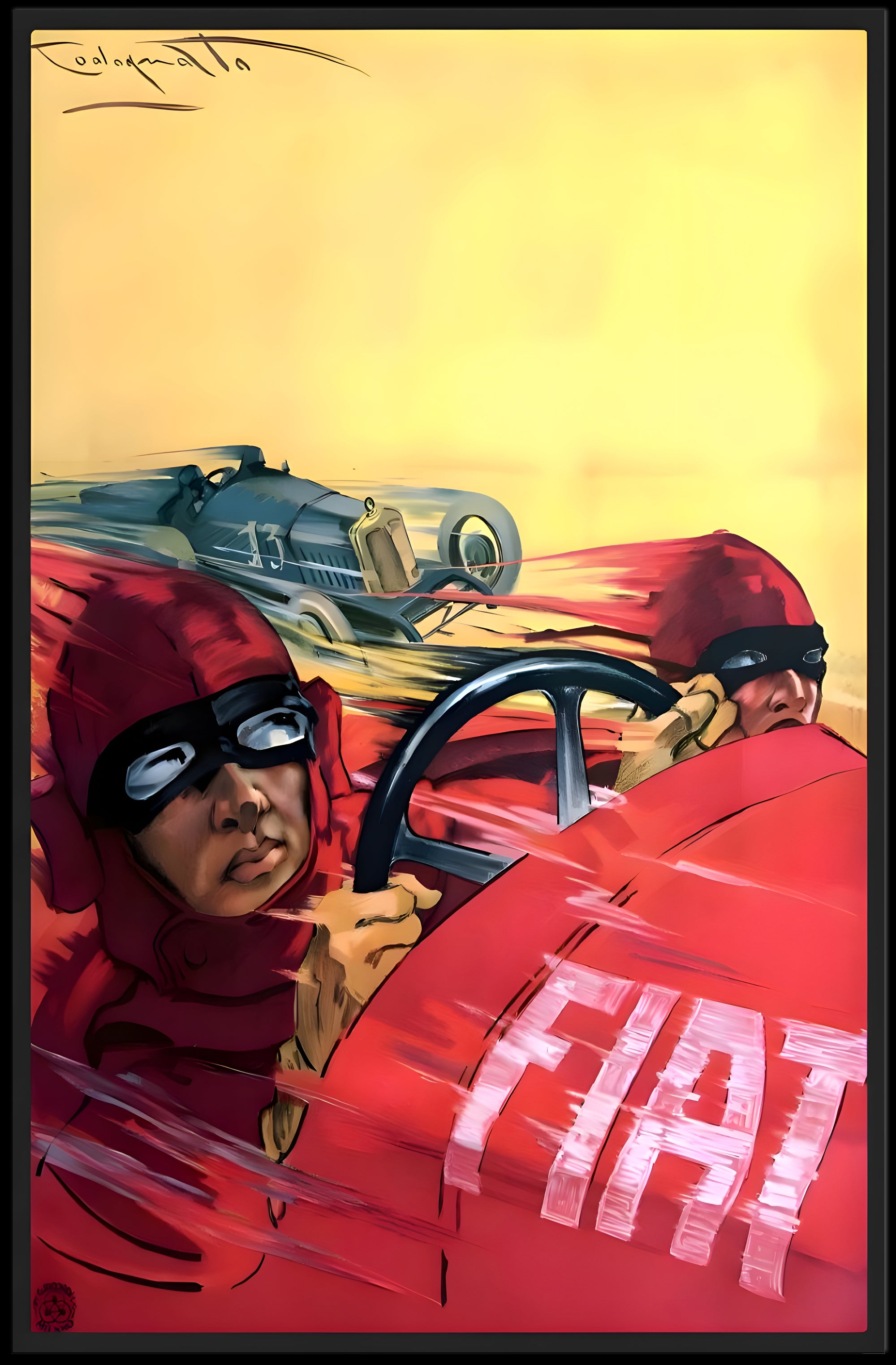 Vintage Racing Rivalry Poster