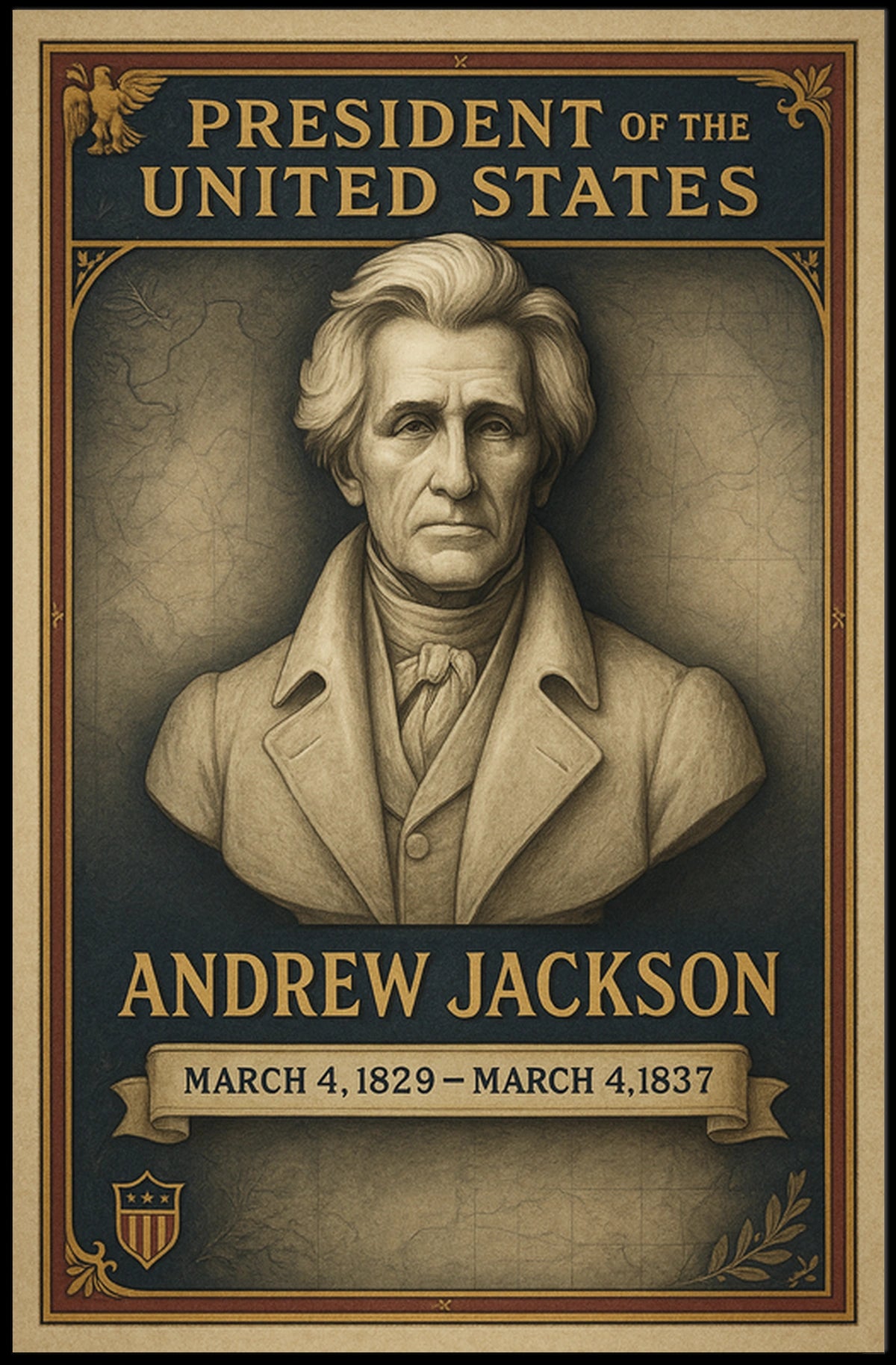 Andrew Jackson 7th President Poster