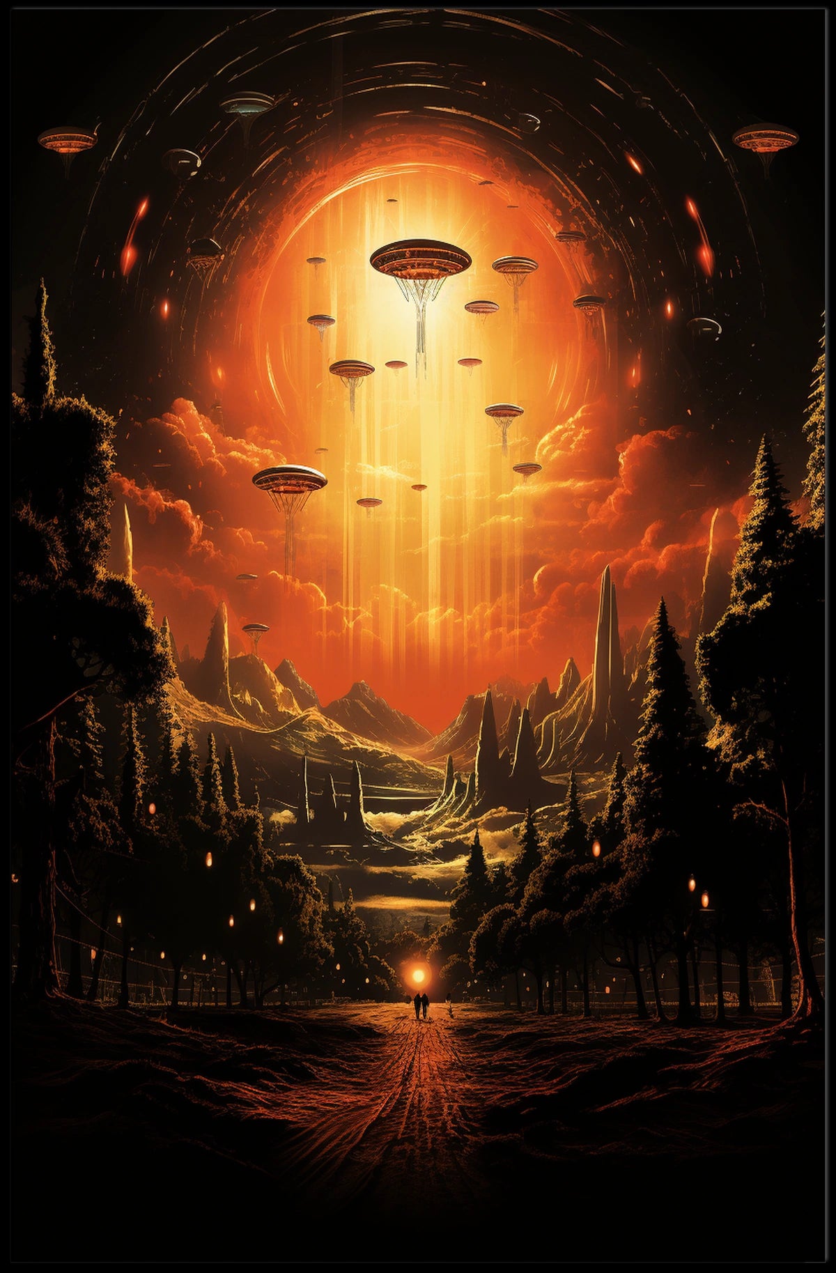 Celestial Arrival Poster