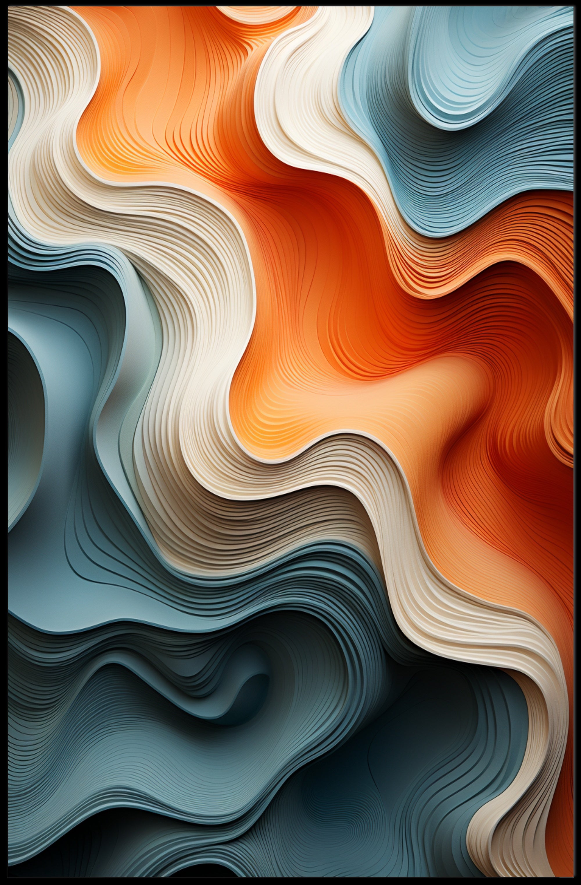 Flowing Colors Poster PosterGoat