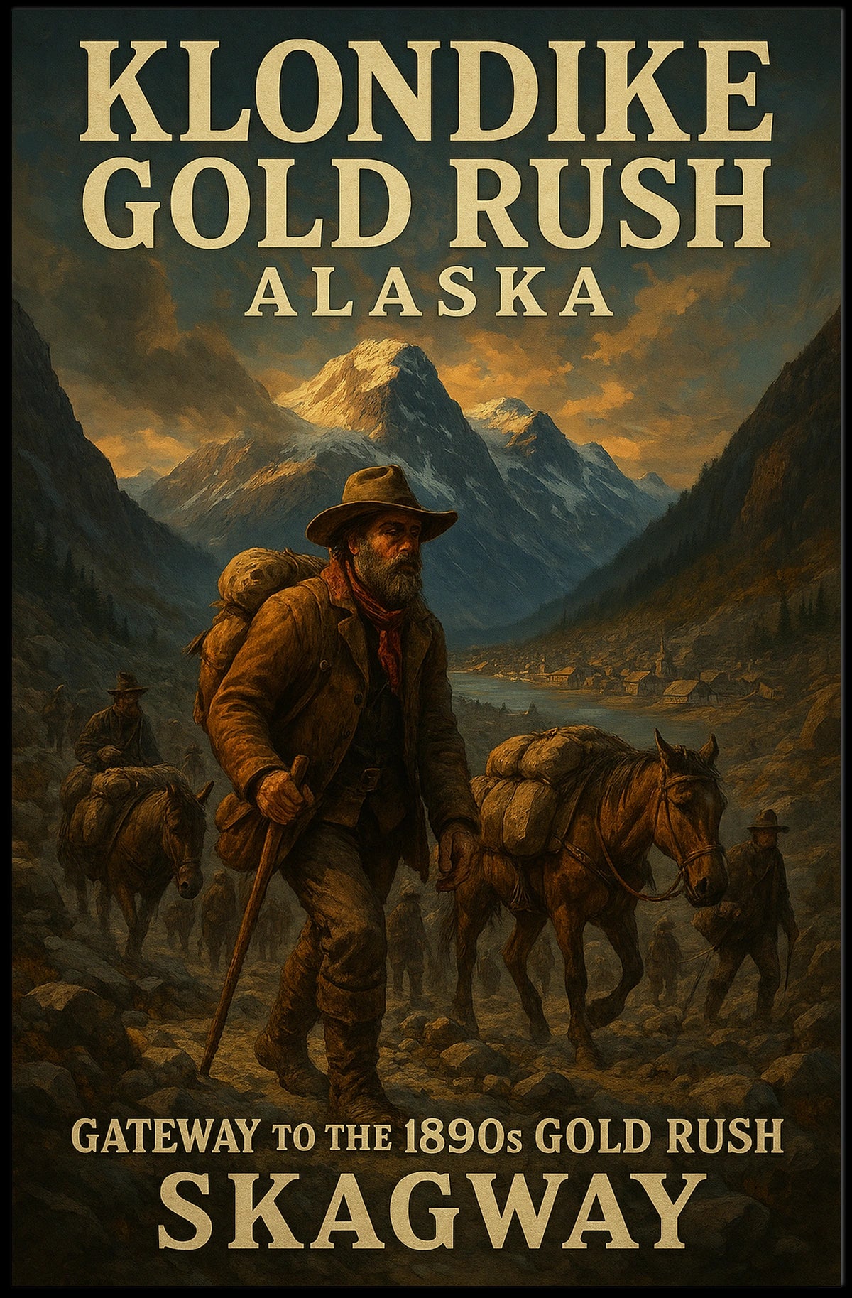 Klondike Gold Rush Gateway To The Poster