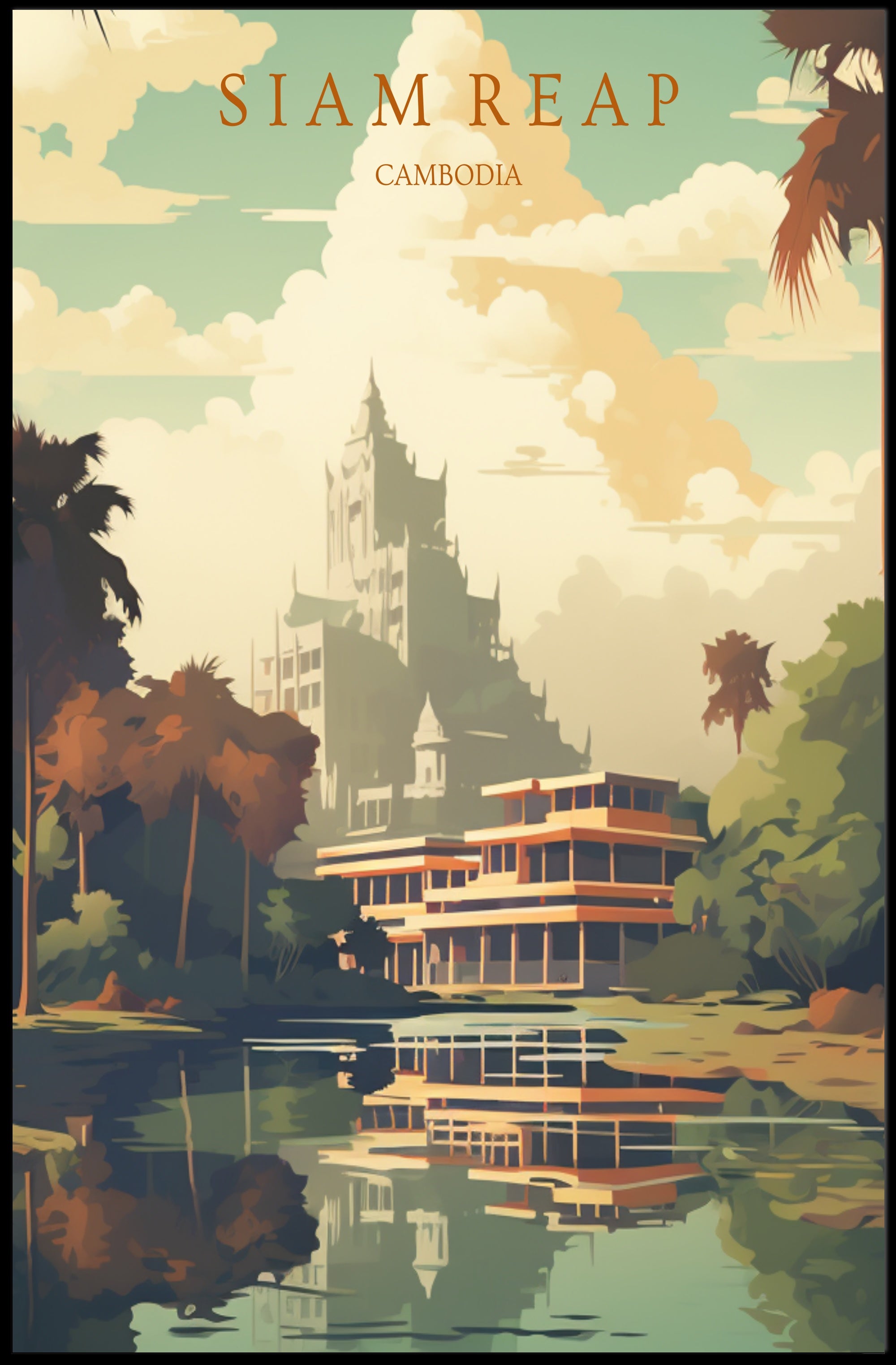 Enchanting Siem Reap Poster PosterGoat
