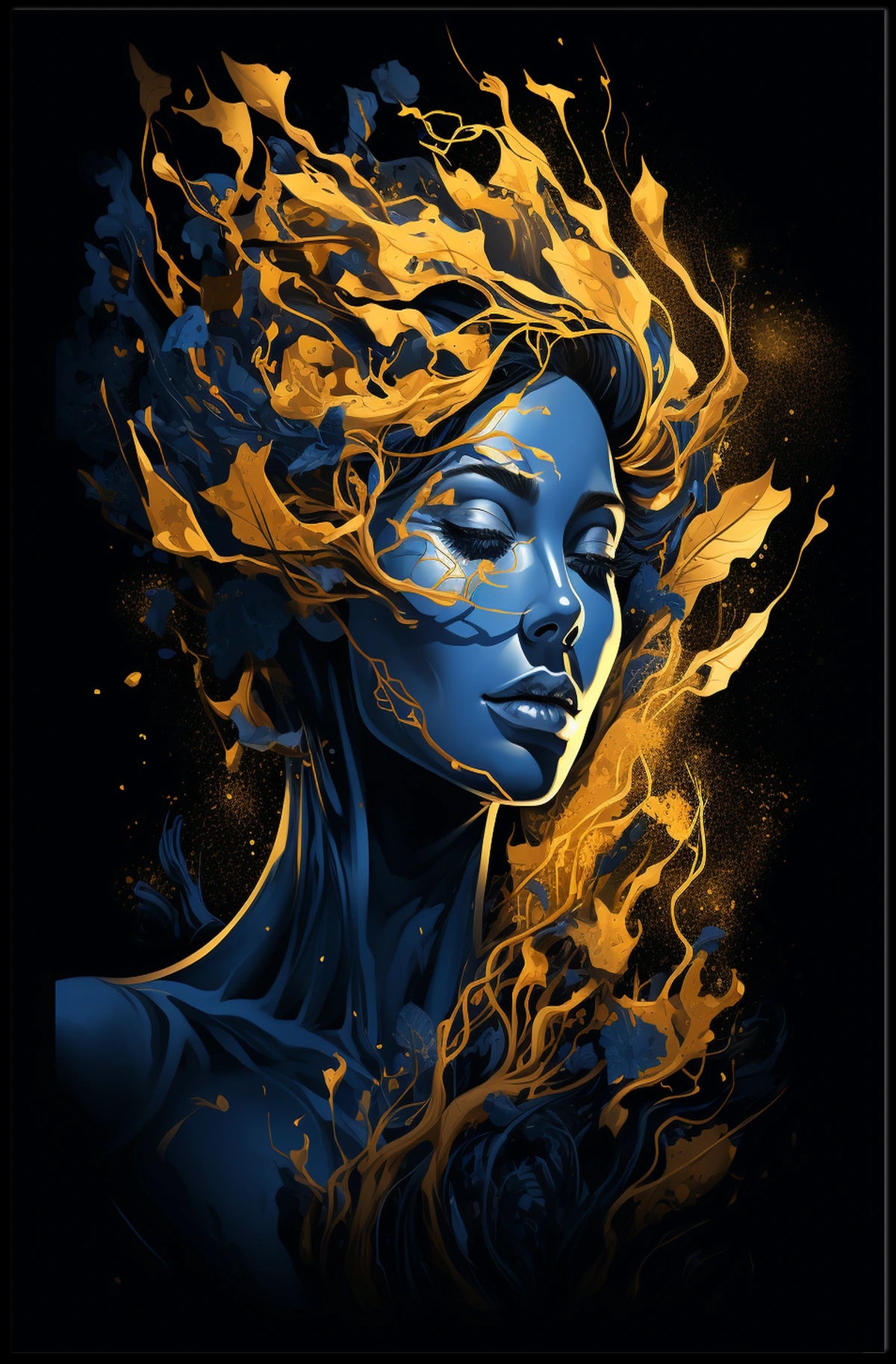 Ethereal Flames Poster