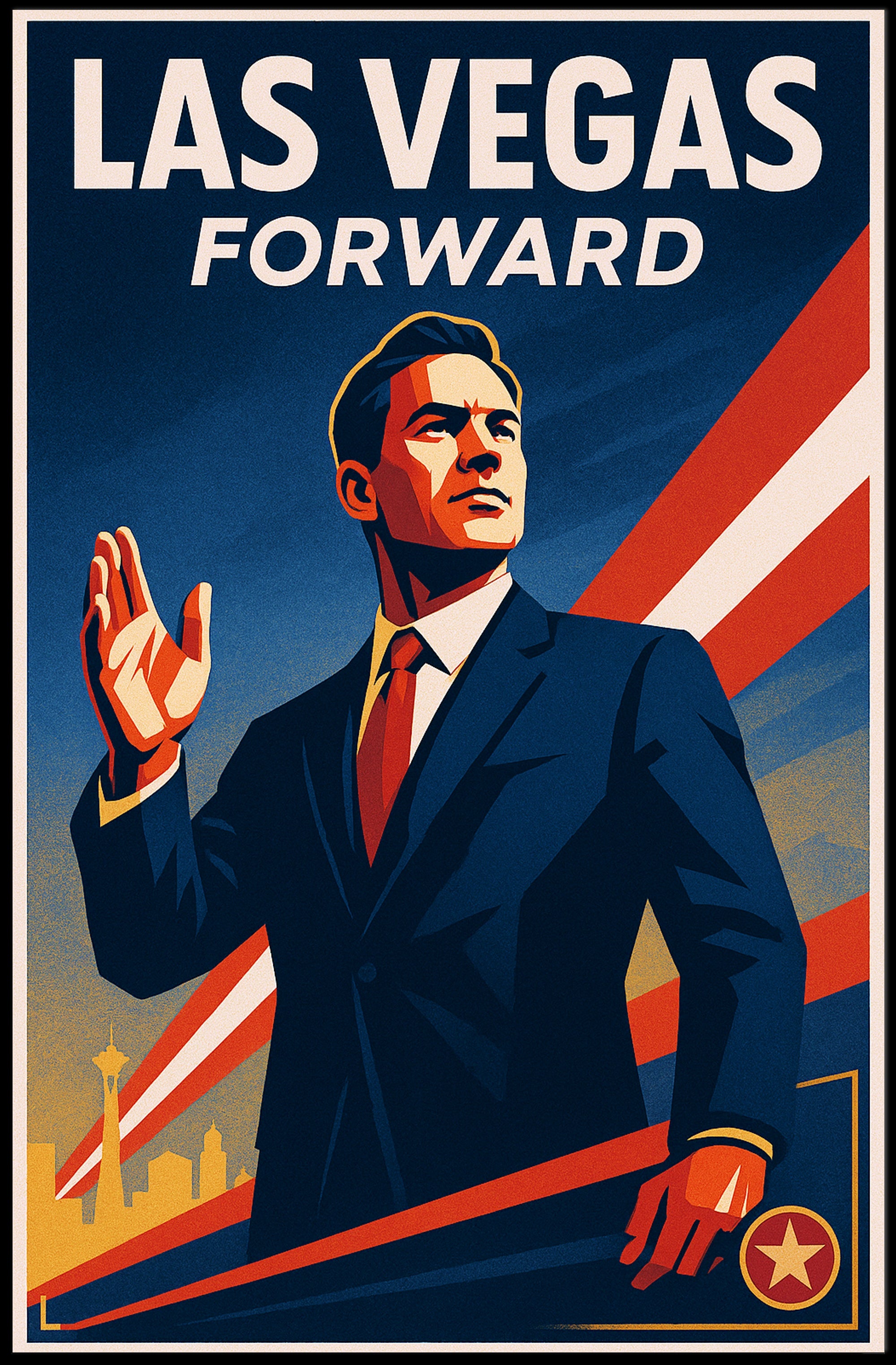 Las Vegas Forward Poster PosterGoat