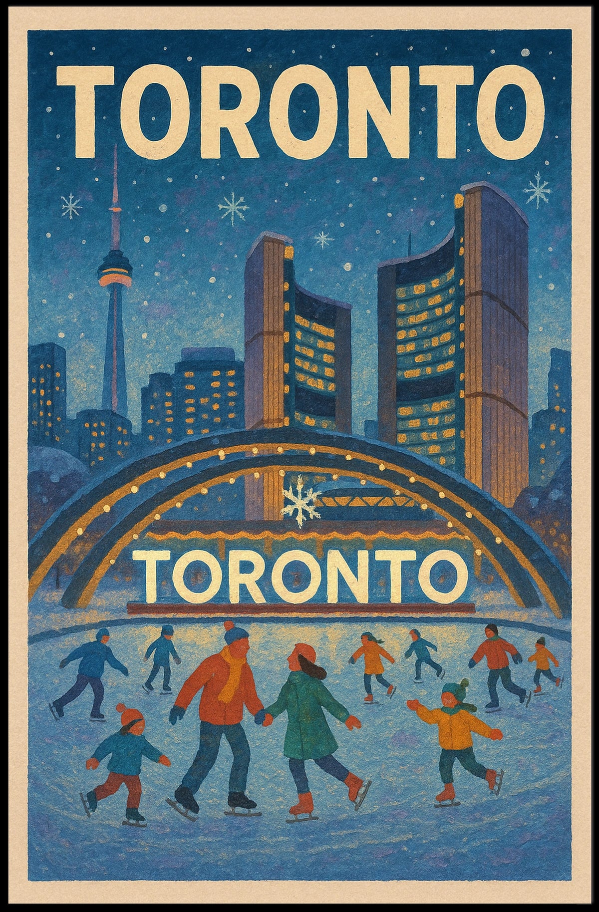 Winter in Toronto Poster
