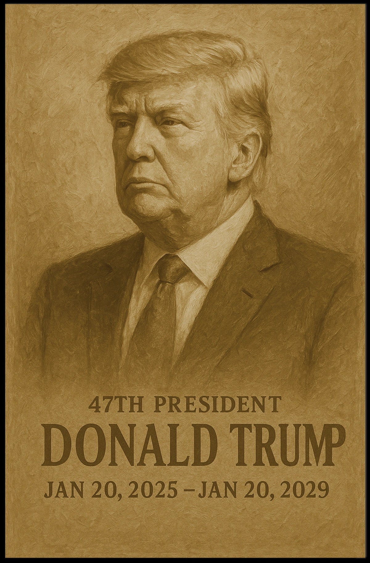 Donald Trump 47th President Poster