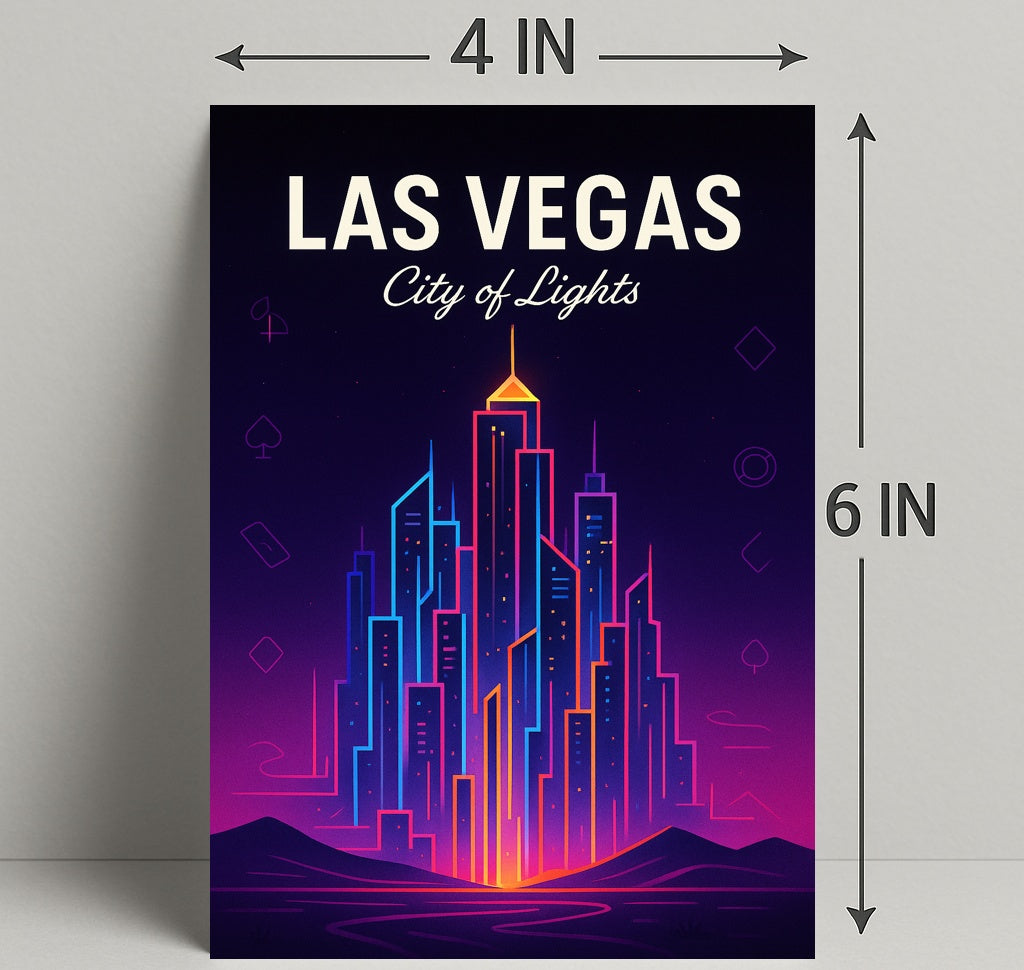 Las Vegas City of Lights Poster PosterGoat