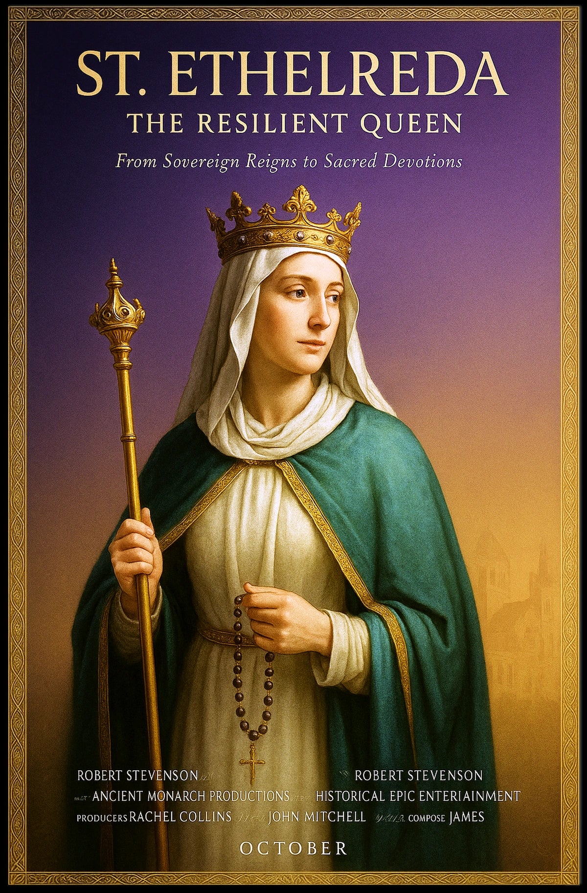 St. Ethelreda The Resilient Queen Poster
